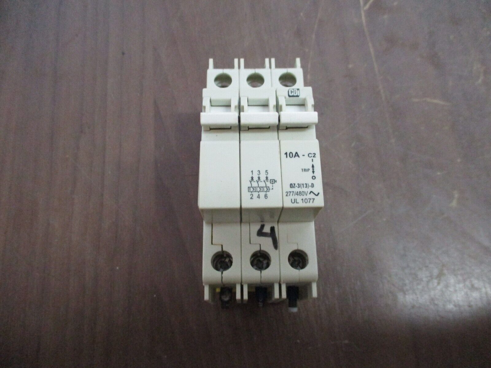 CBi Circuit Breaker QZ-3(13)-D-10 10A 277/480V 3P Used