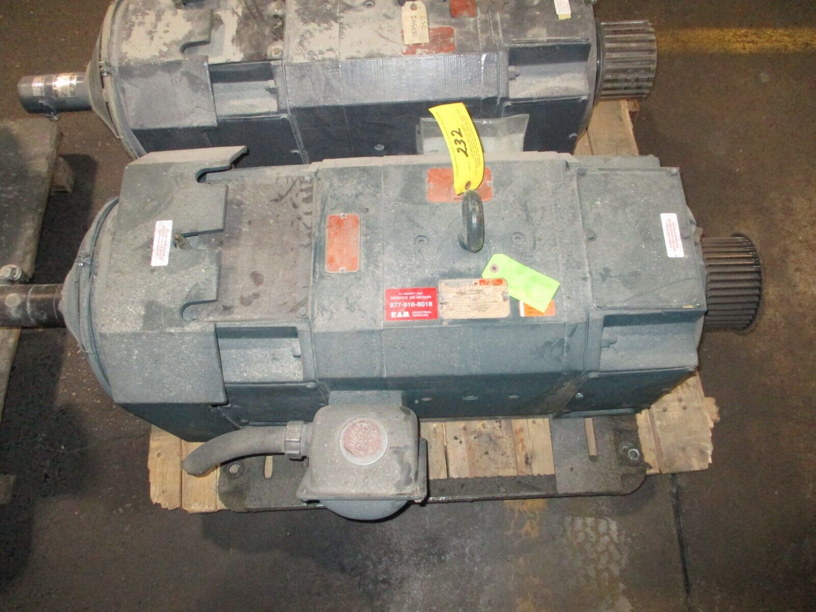 Reliance DC Motor 40HP 1800/2400RPM 500V 65A Used