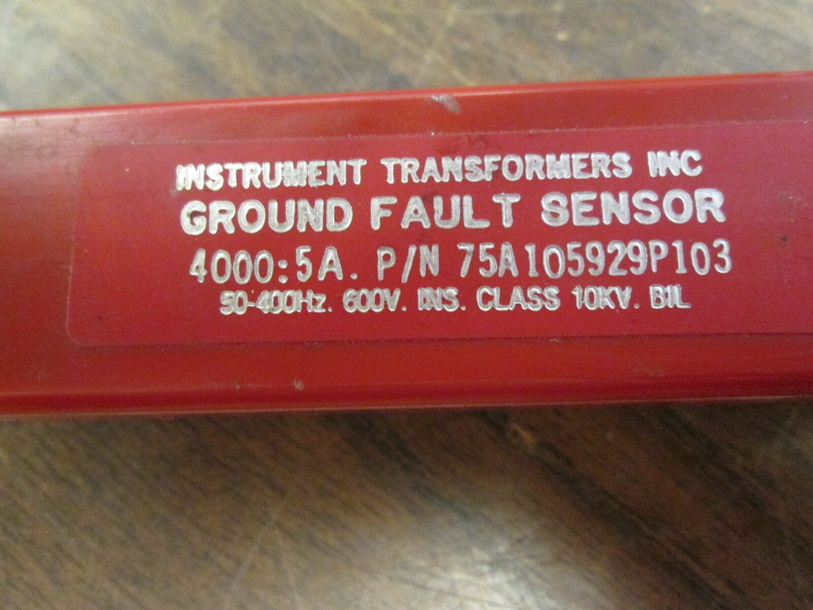 Instrument Transformers Ground Fault Sensor 75A105929P103 Ratio 4000:5A 600V