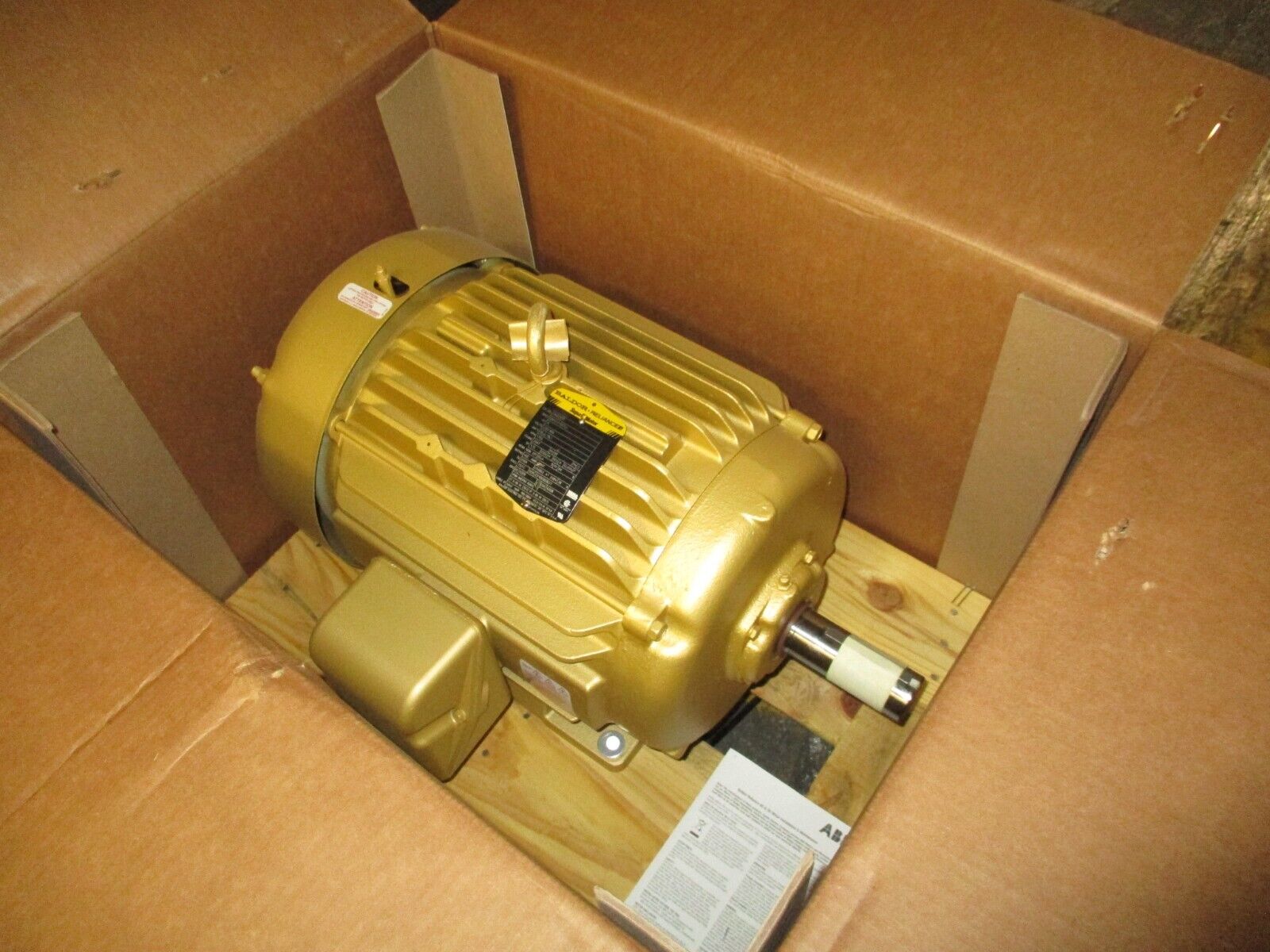 Baldor Motor EM2333T 15HP 1800RPM 230/460V 36.2/18.1A 3Ph 60Hz New Surplus