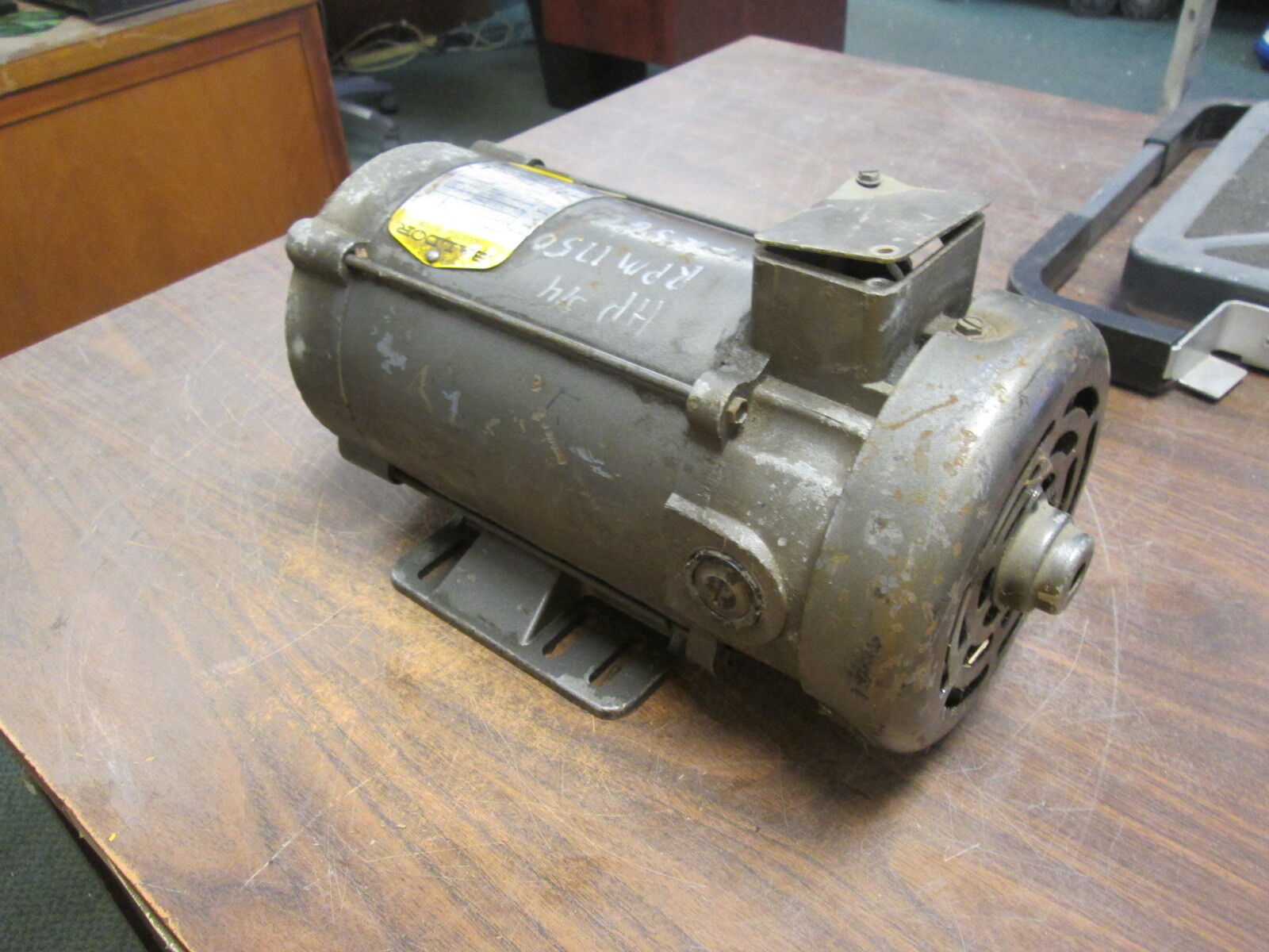 Baldor AC Motor CDP3436 .75HP 1800RPM FR:56C ENCL:TEFC 180V 3.7A Used