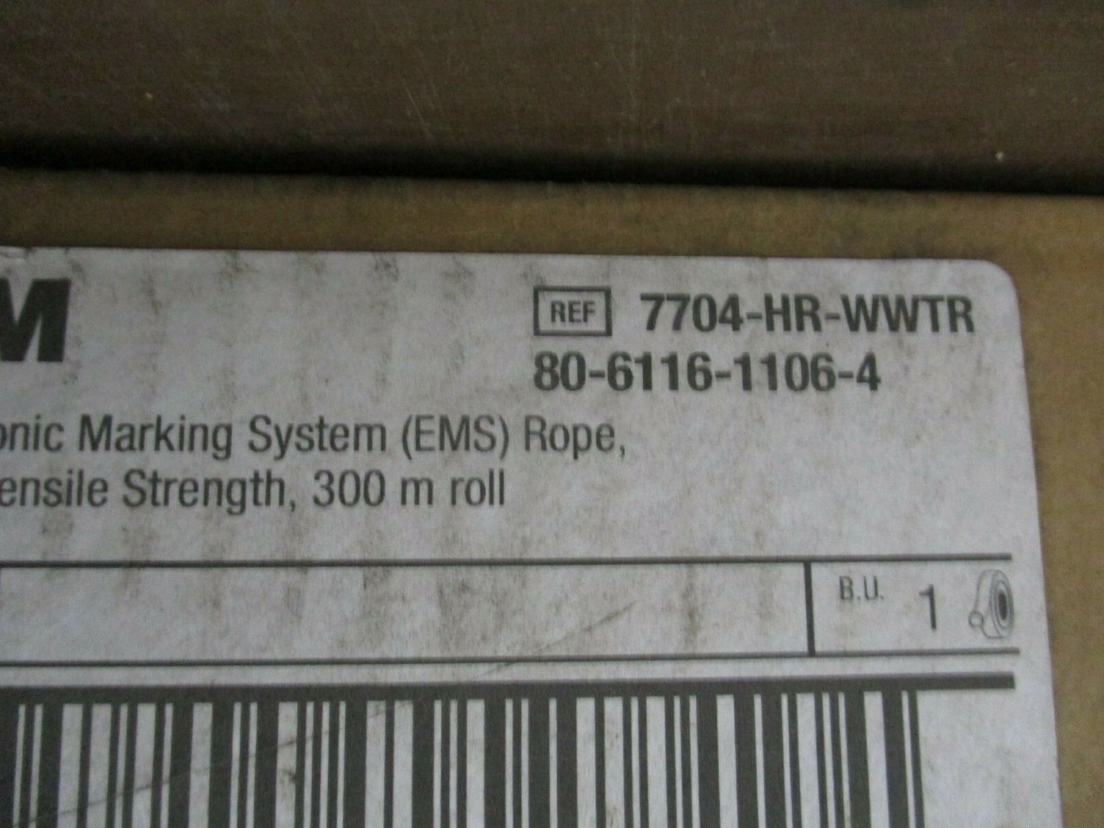 3M Electronic Marking System (EMS) Rope 7704-HR-WWTR 300m Roll New Surplus