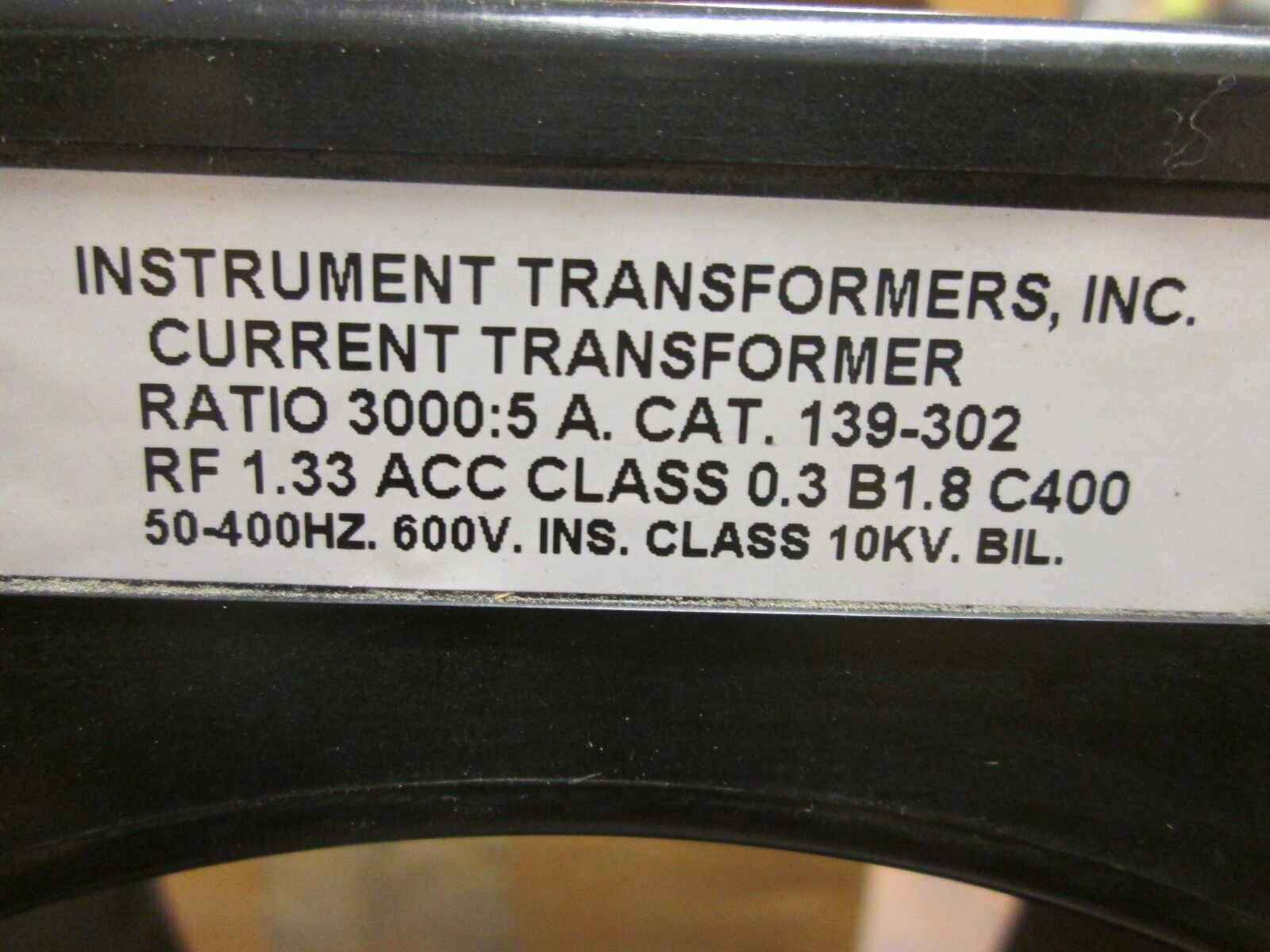 Instrument Transformers Current Transformer 139-302 Ratio 3000:5A 50-400Hz