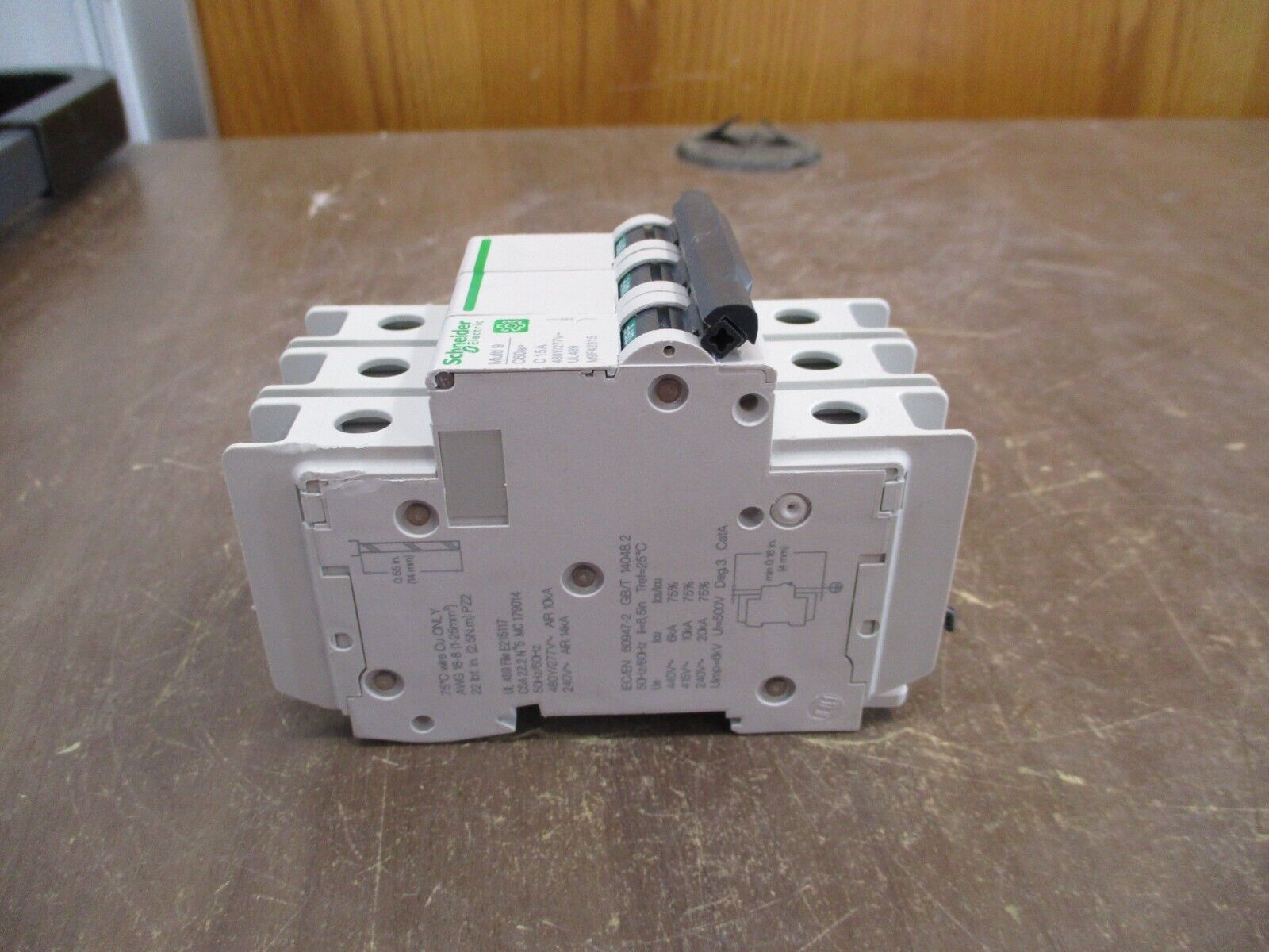 Schneider Electric Multi 9 Circuit Breaker M9F42315 15A 480Y/277V 3P Used