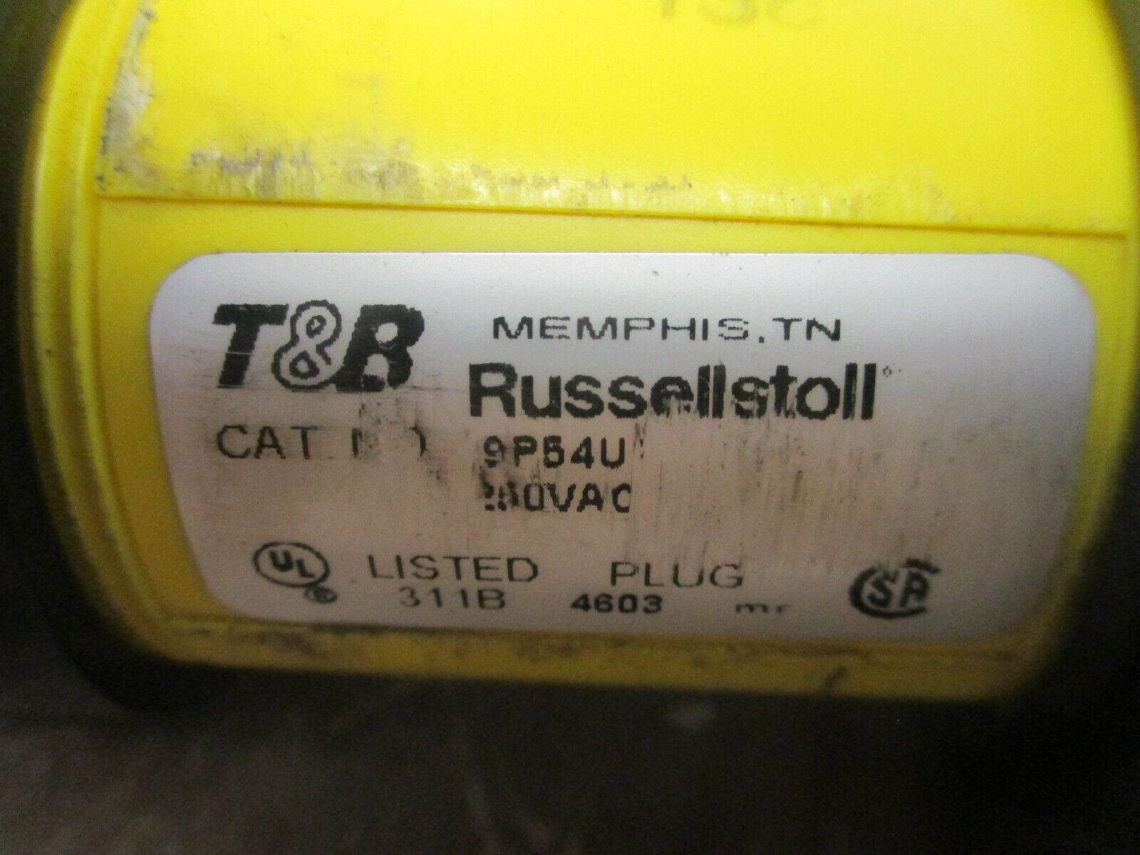 Thomas & Betts Russellstoll Plug 9P54U2 50A 250V Used **Wire End**