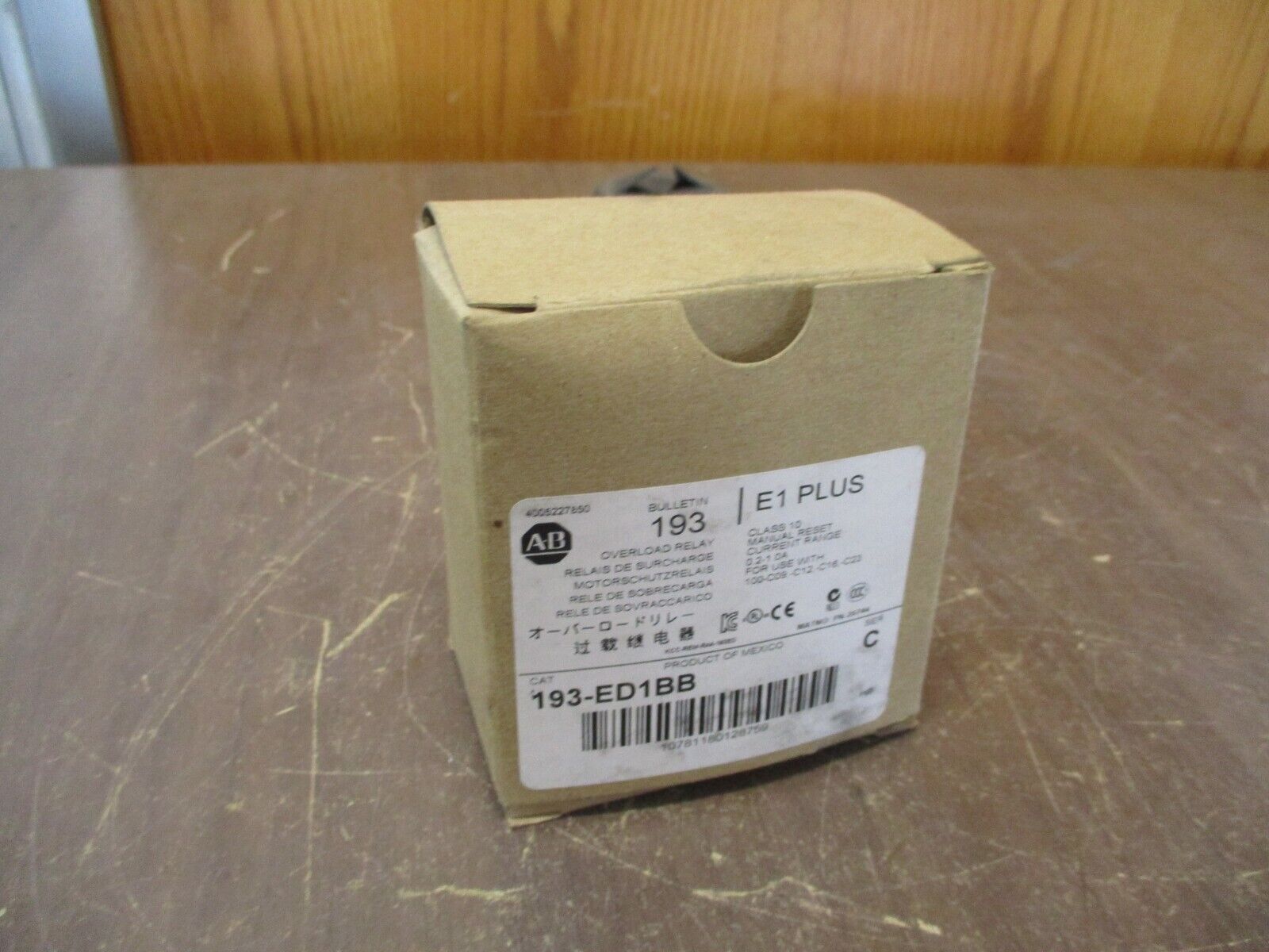 Allen-Bradley E1 Plus Solid State Overload 193-ED1BB Ser. C Trip: 0.2-1.0A