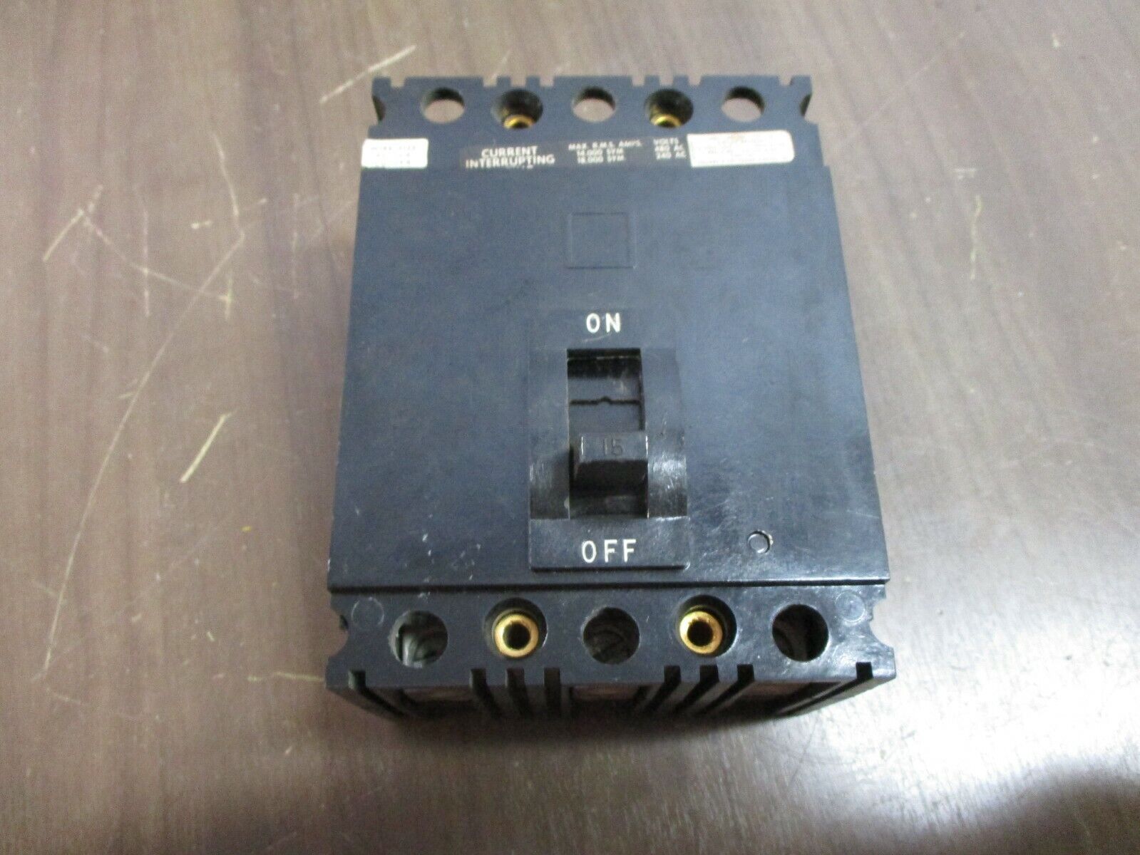 Square D Circuit Breaker FAP-34015 15A 480V 3P Used