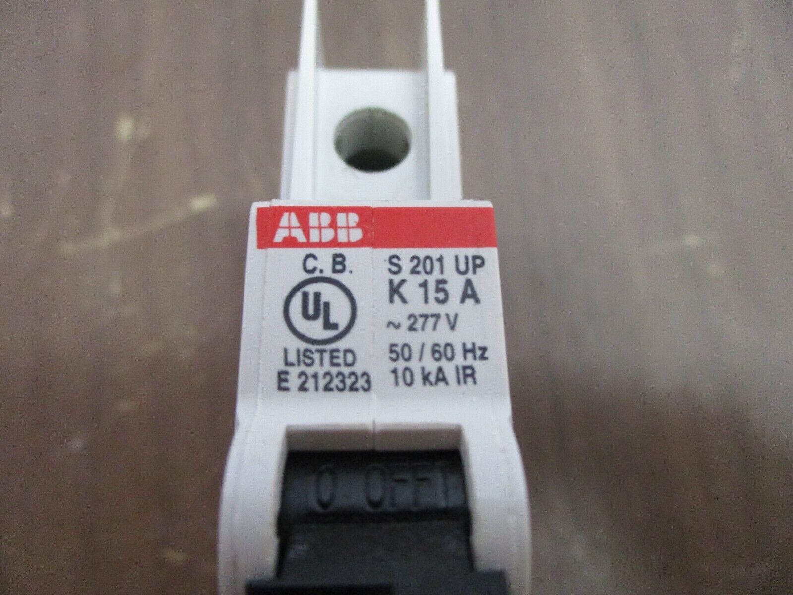 ABB Circuit Breaker S 201 UP K15A 15A 277V 1P *Lot of 3* Used