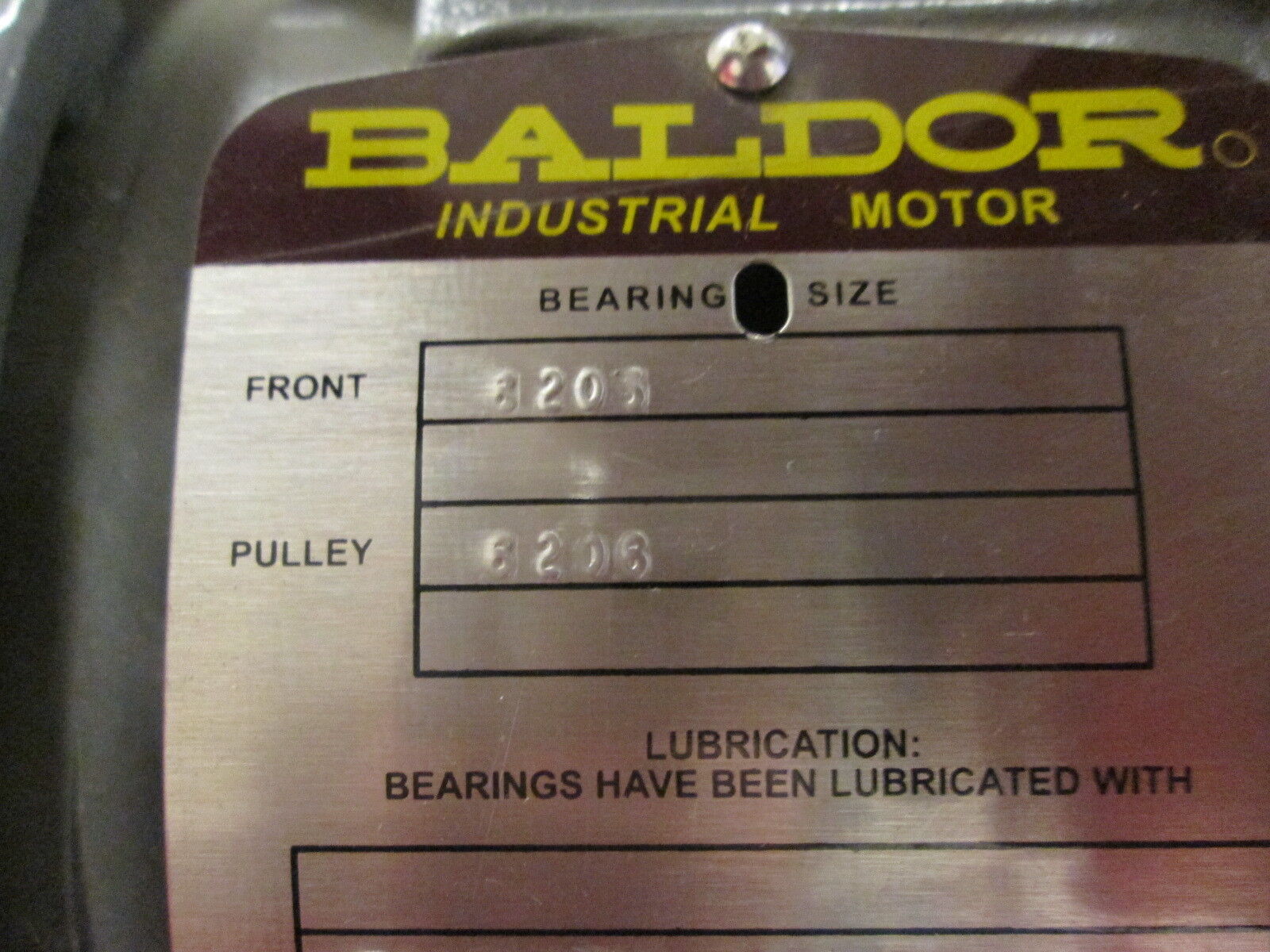 Baldor Corrosion Protected Chemical Processing Motor 05E057W004G1 1.5HP 3600RPM