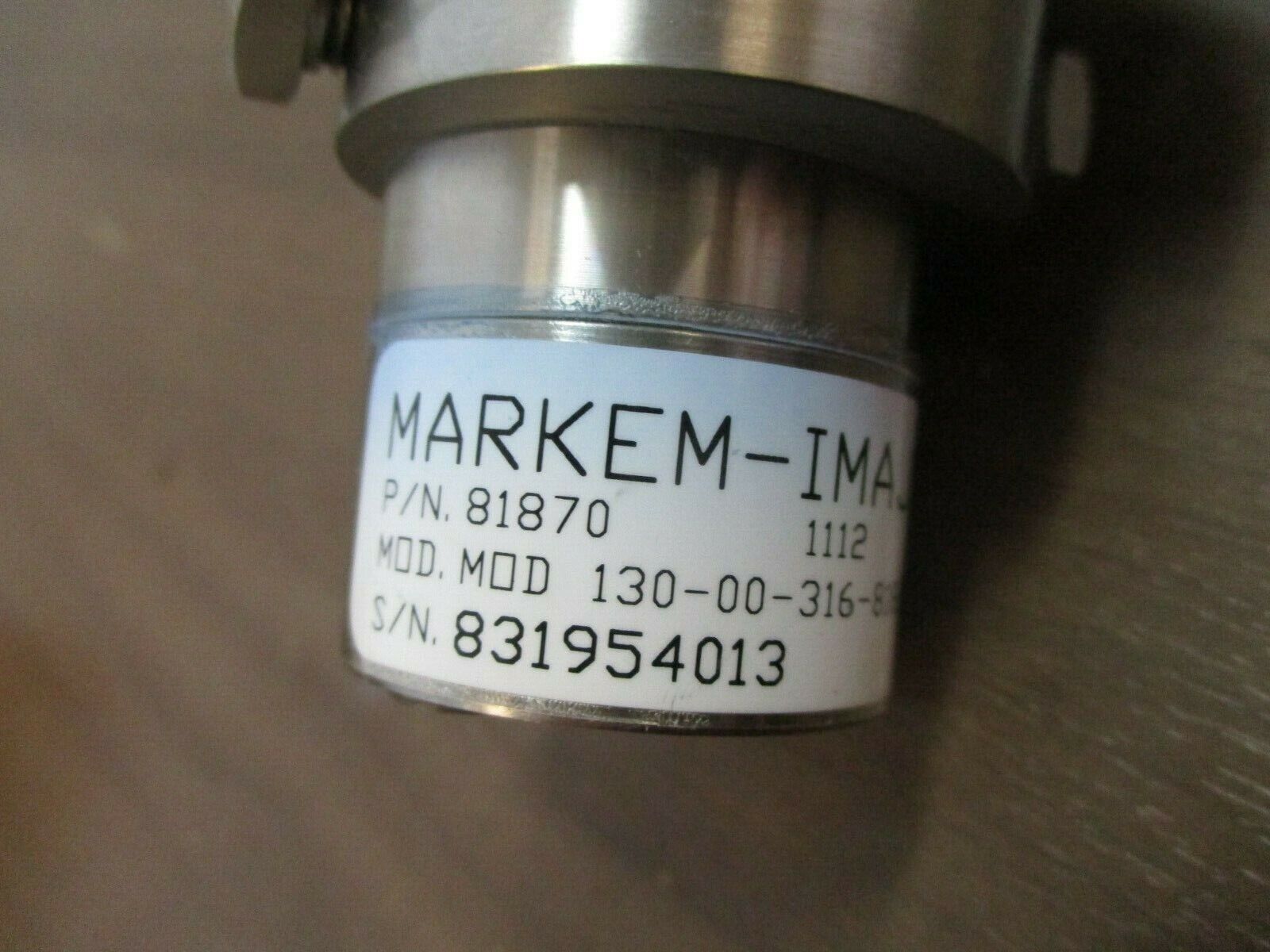 Markem-Imaje Pressure Pump w/ Bypass ENM5629 Rev. D New Surplus