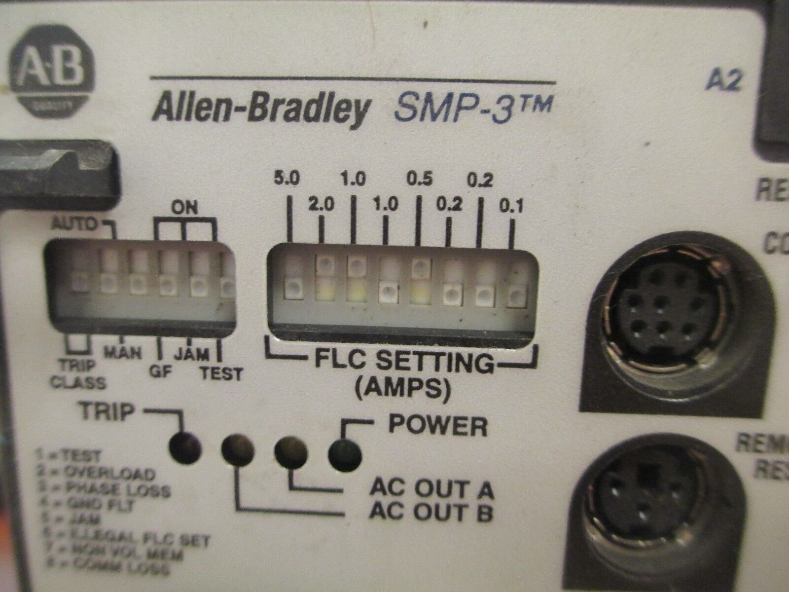 Allen-Bradley SMP-3 Solid Overload Relay 193-C1F1 2-10A Used