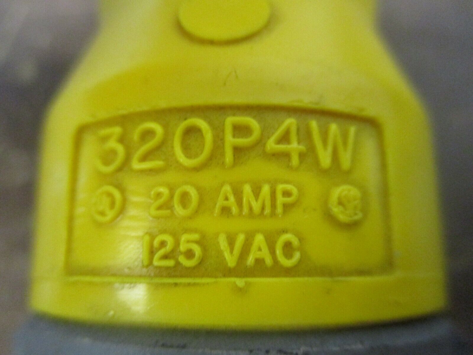 Hubbell Plug 320P4W 20A 125V Used