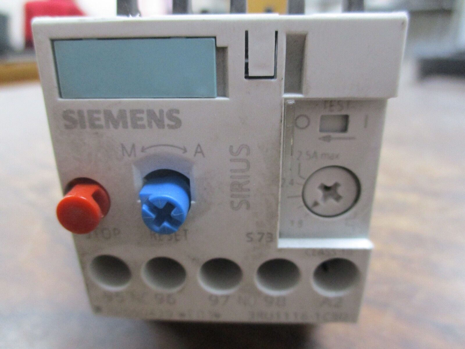 Siemens Sirius Solid State Overload 3RU1116-1CB0 Trip: 1.8-2.5A 600V Used