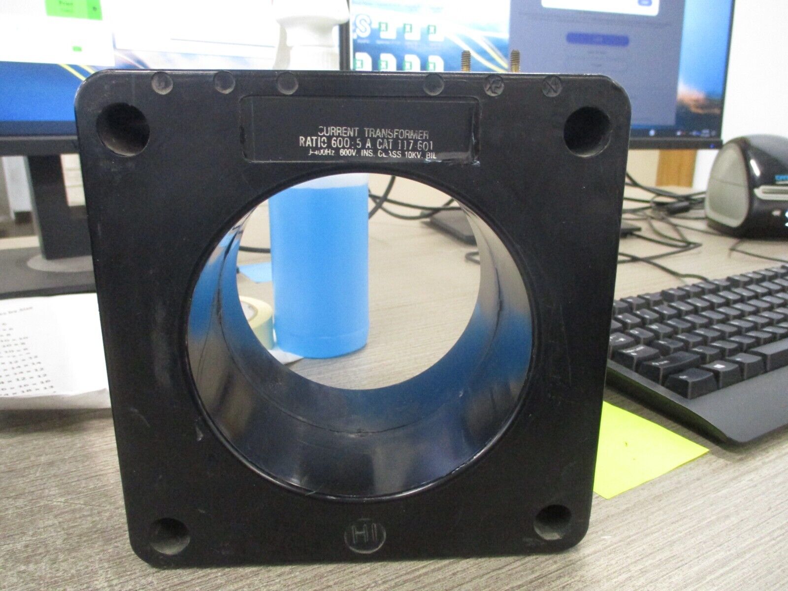 E.I.L Instruments Current Transformer 117-601 Ratio 600:5A 600V 60-400Hz