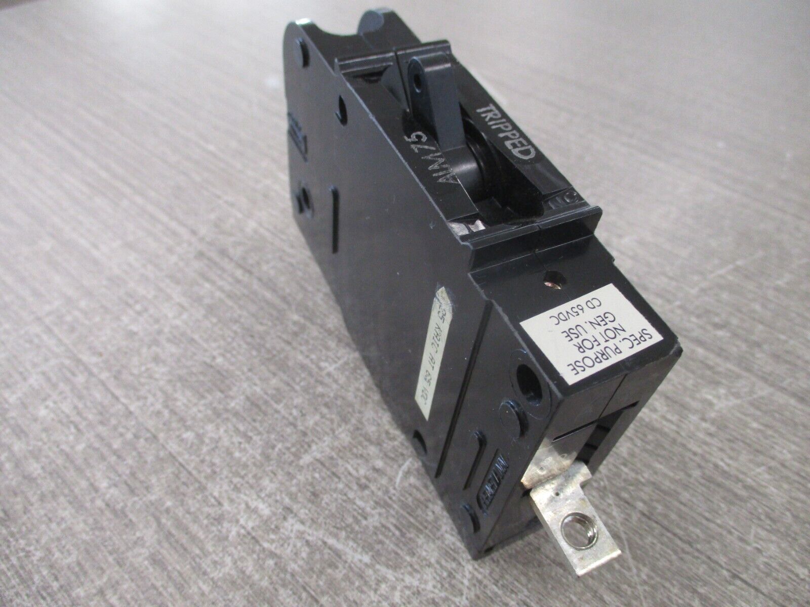 Heinemann Circuit Breaker CD1-H9-DU-0075 75A 65VDC 1P Used