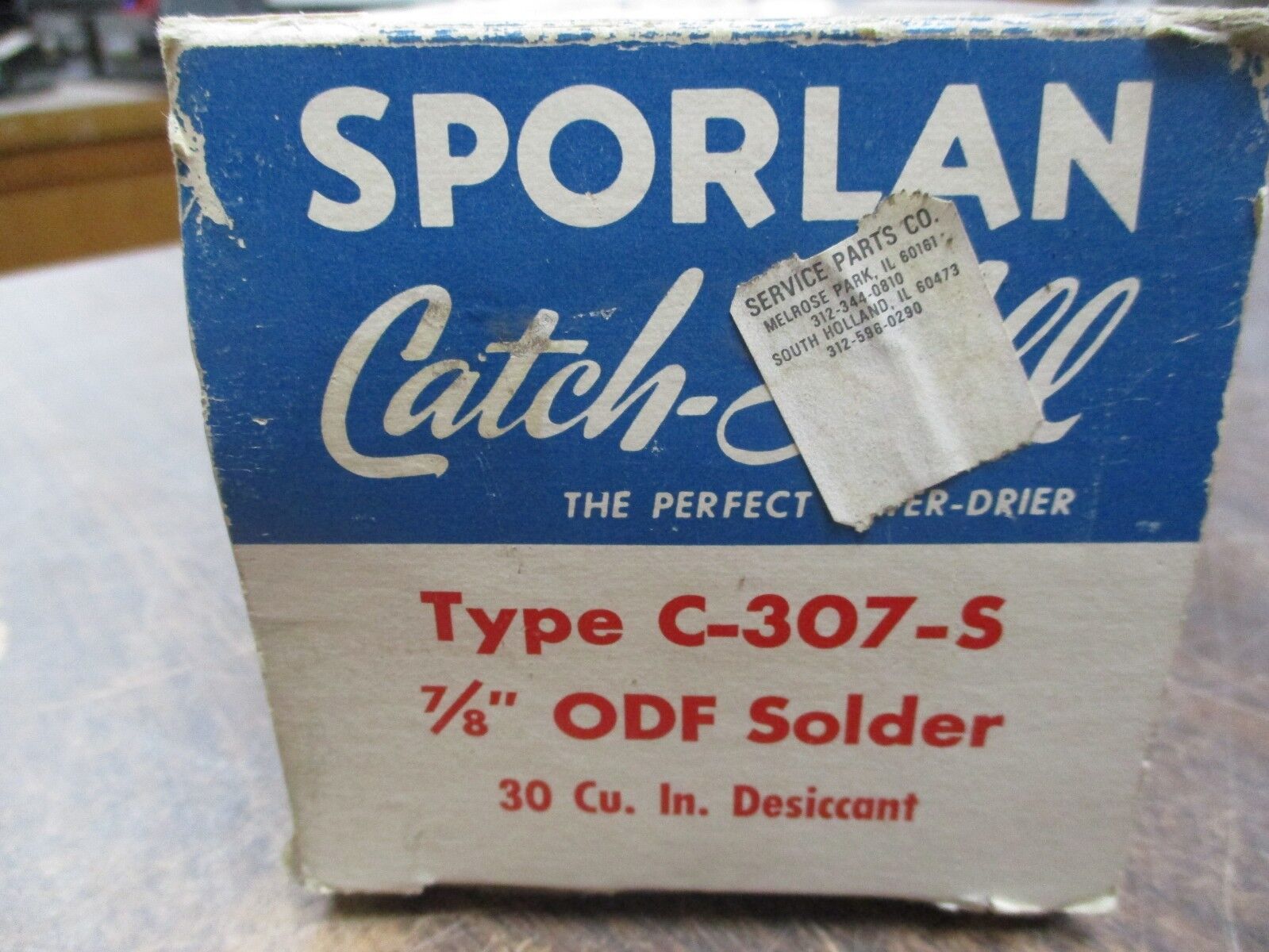 Sporlan Catch-All Filter-Drier C-307-S 7/8" ODF Solder 30 Cu.In. Desiccant