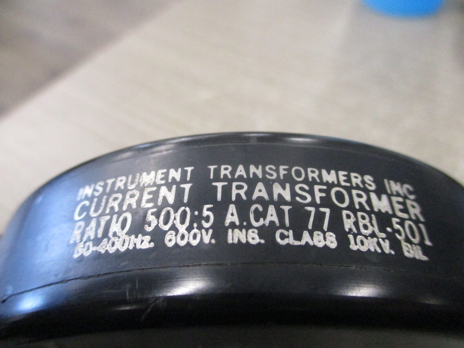 Instrument Transformers Current Transformer 77 RBL-501 Ratio 500:5A 600V