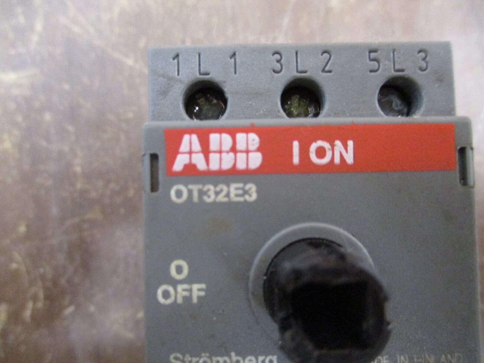 ABB Disconnect Switch OT32E3 40A 600V 3P *No Shaft/Handle* Used