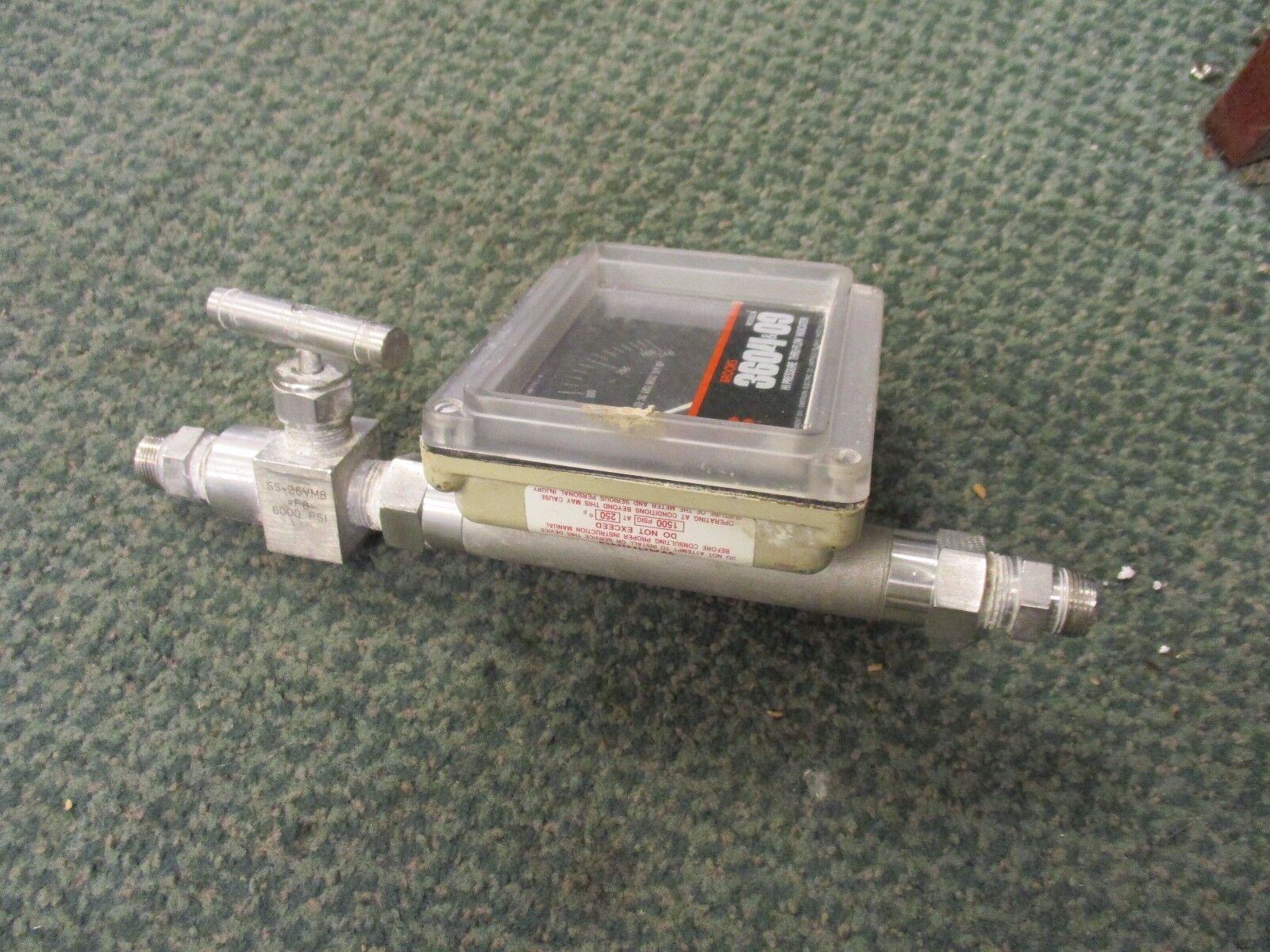 Brooks Hi Pressure Thru-Flow Indicator 3604&09 Used