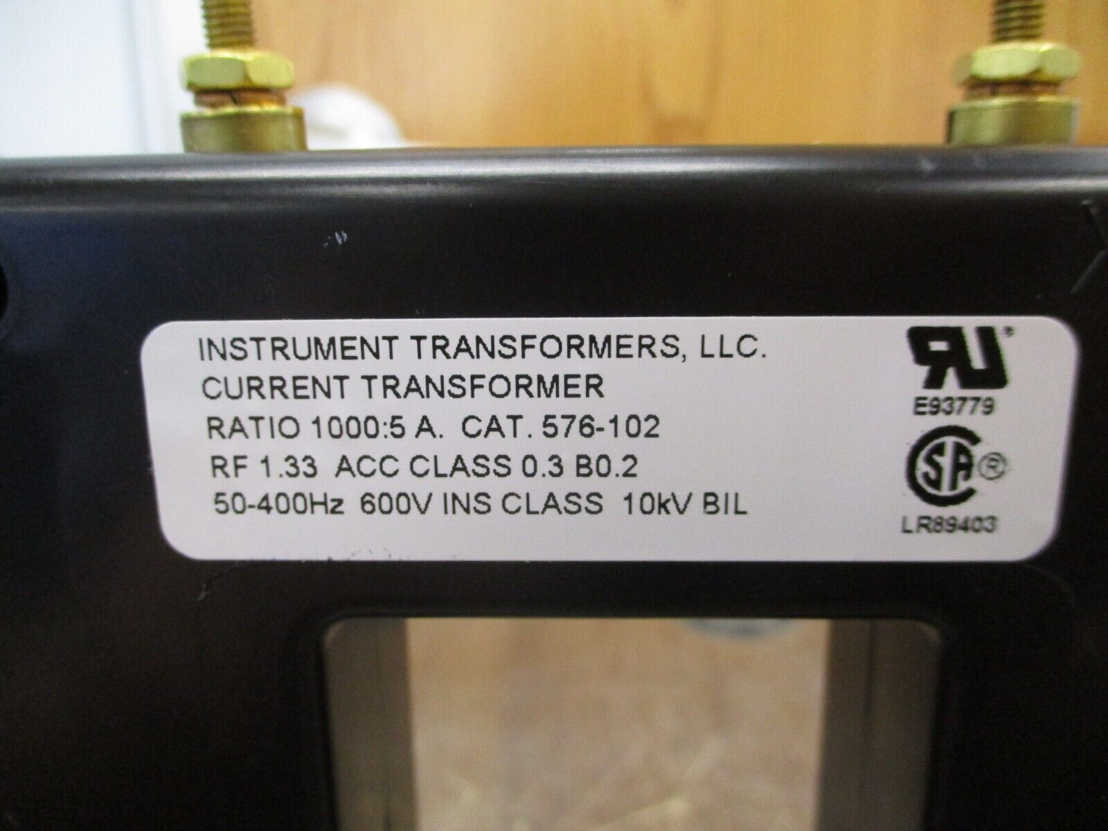 Instrument Transformers Current Transformer 576-102 Ratio 1000:5A 600V 50-400Hz