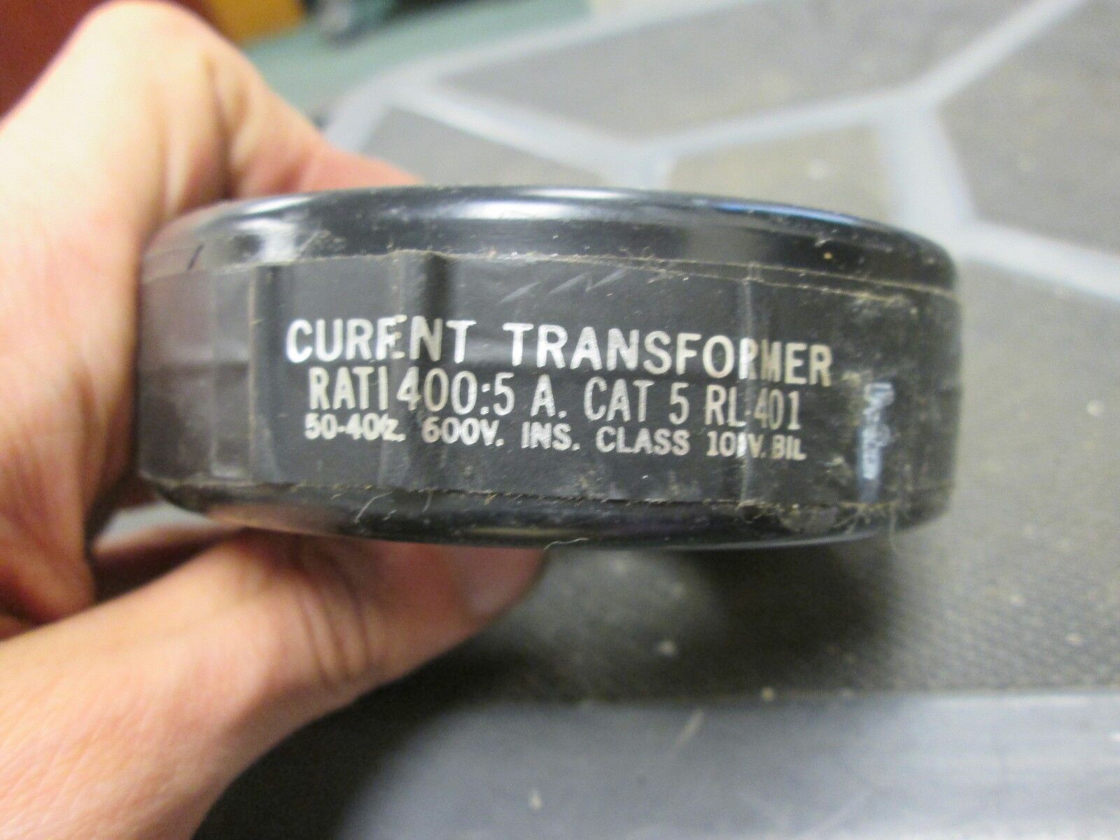 MeterMaster Co  Current Transformer  5RL-401  Ratio 400:5A  BIL 10 KV  50-400 Hz