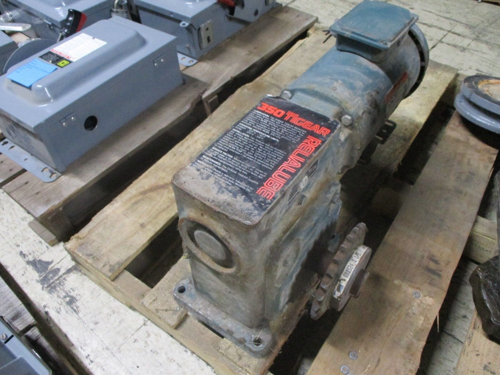 Reliance Gear Motor Frame: FD56C 3HP 1725RPM 230/460V 5.4/2.7A 60Hz Used