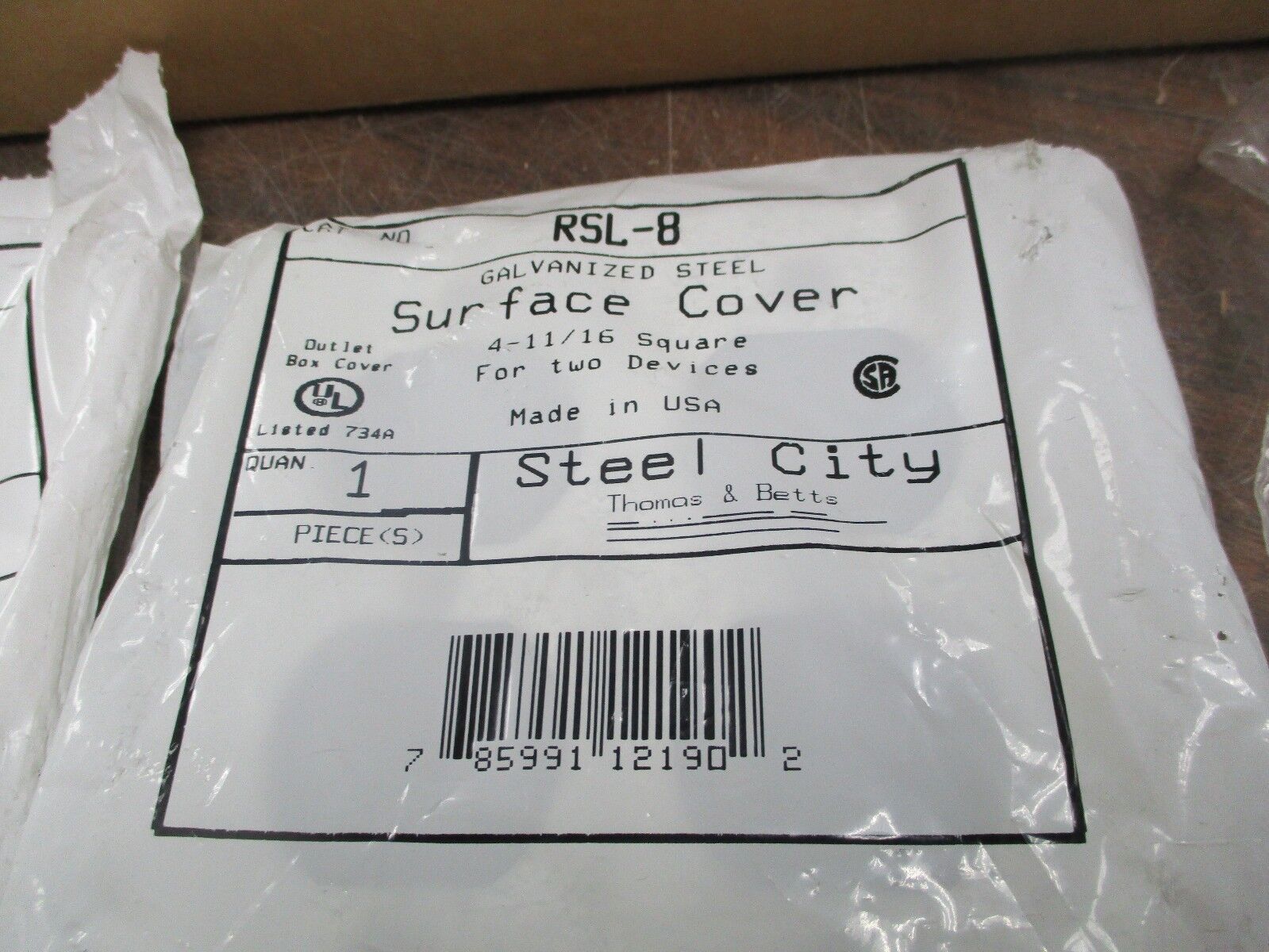 Misc Brands, Duplex Cover, Size 4-11/16", Raised 1/2", Lot of 7, New Surplus