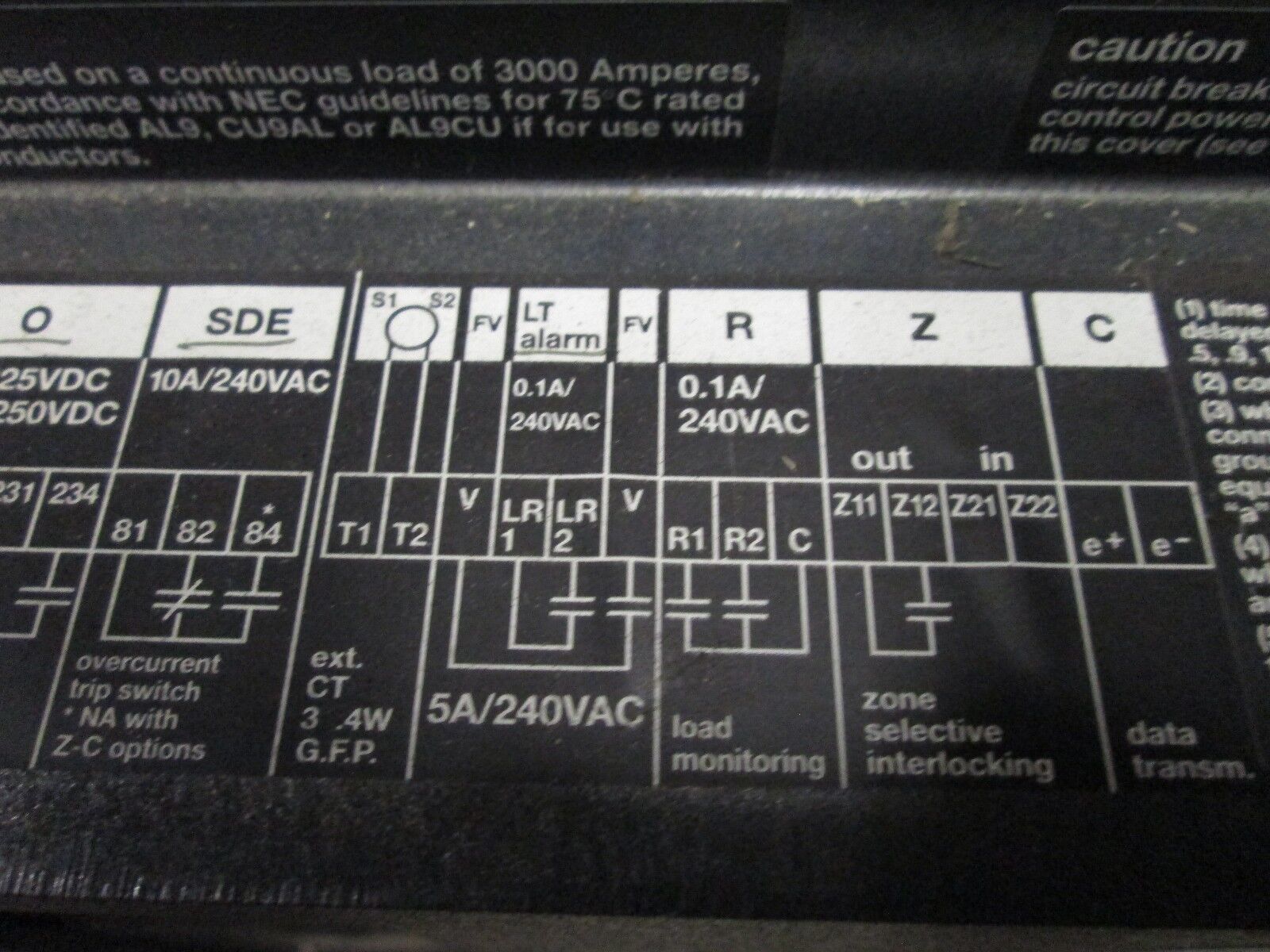 Merlin Gerin Masterpact Circuit Breaker MP30H1 3000A Frame Size STR 38 S Trip