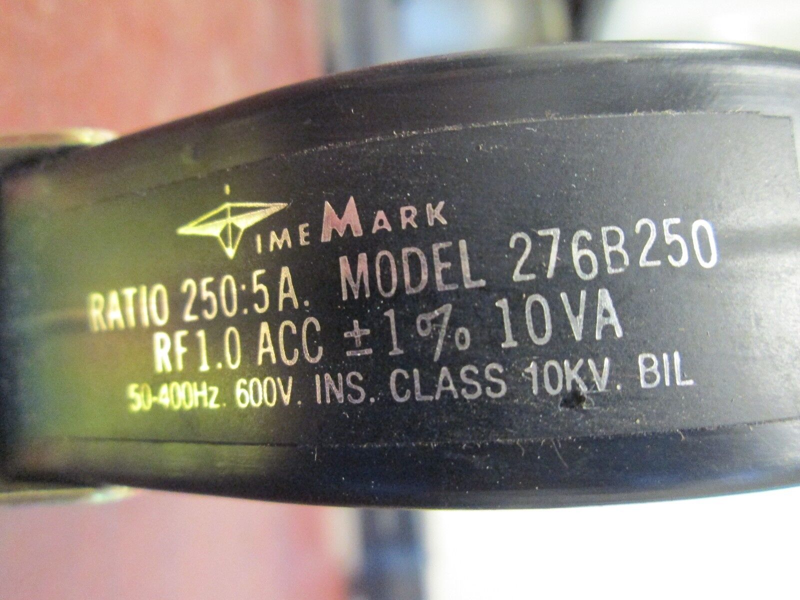 Time Mark Current Transformer 276B250 Ratio 250:5A 10VA BIL 10KV Used