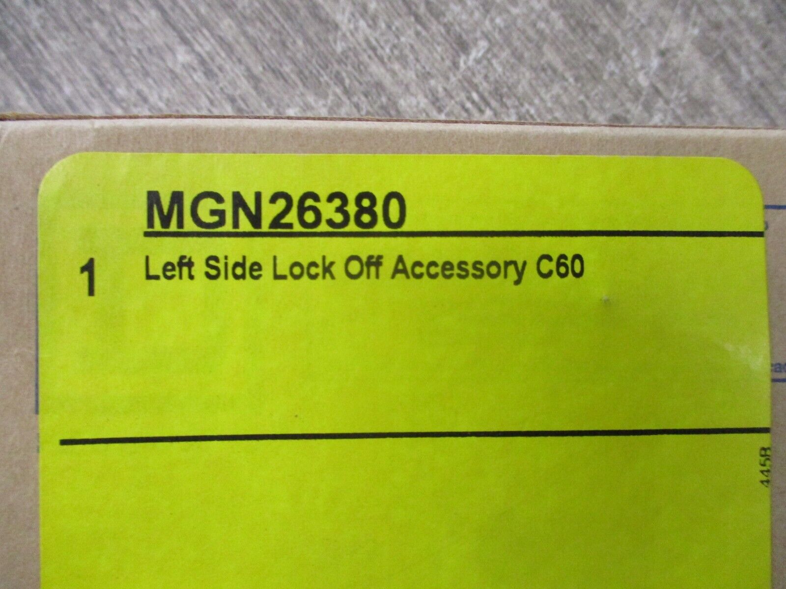 Square D Left Side Lock Off Accessory C60 MGN26380 New Surplus