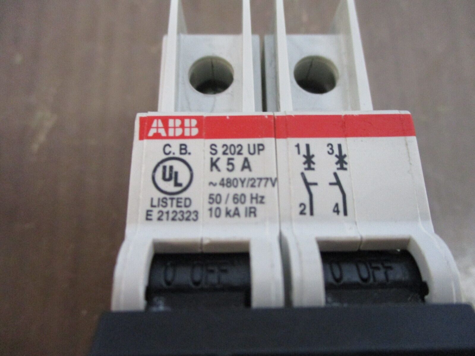 ABB Circuit Breaker S202 UP K5A 5A 480Y/277V 2P Used