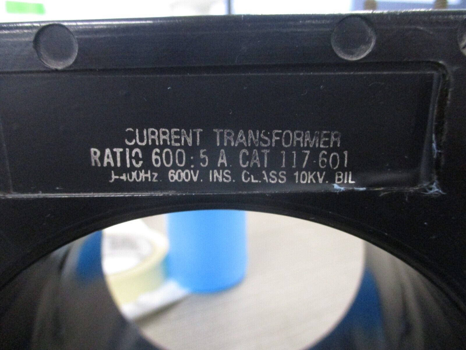 E.I.L Instruments Current Transformer 117-601 Ratio 600:5A 600V 60-400Hz