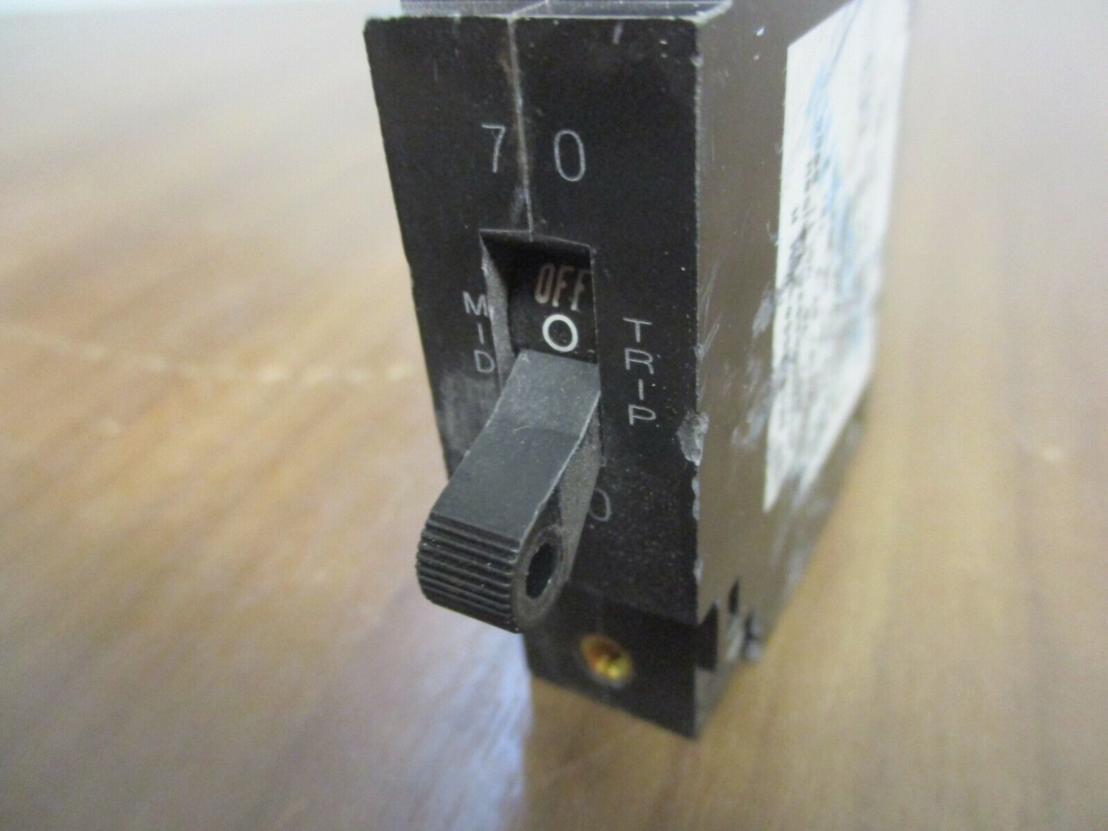 Heinmann DC Circuit Breaker AM1S-Z550-14W 70A 80VDC 1P Used