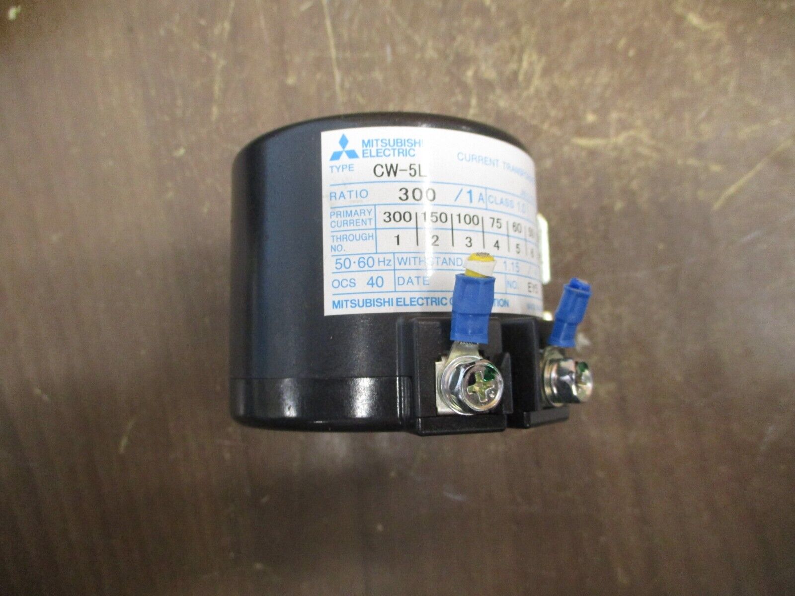 Mitsubishi Current Transformer CW-5L Ratio 300:1A 5VA 50-60Hz Used