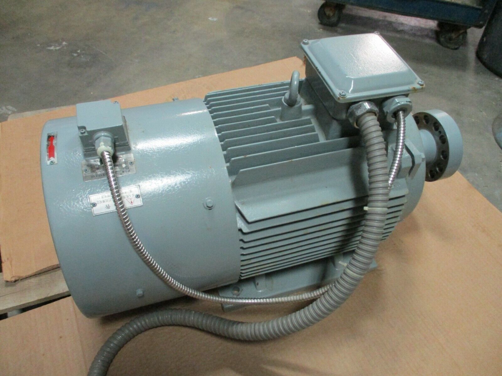 Siemens Beide AC Motor YVF2-180L-6 20HP/15kW 480V Used