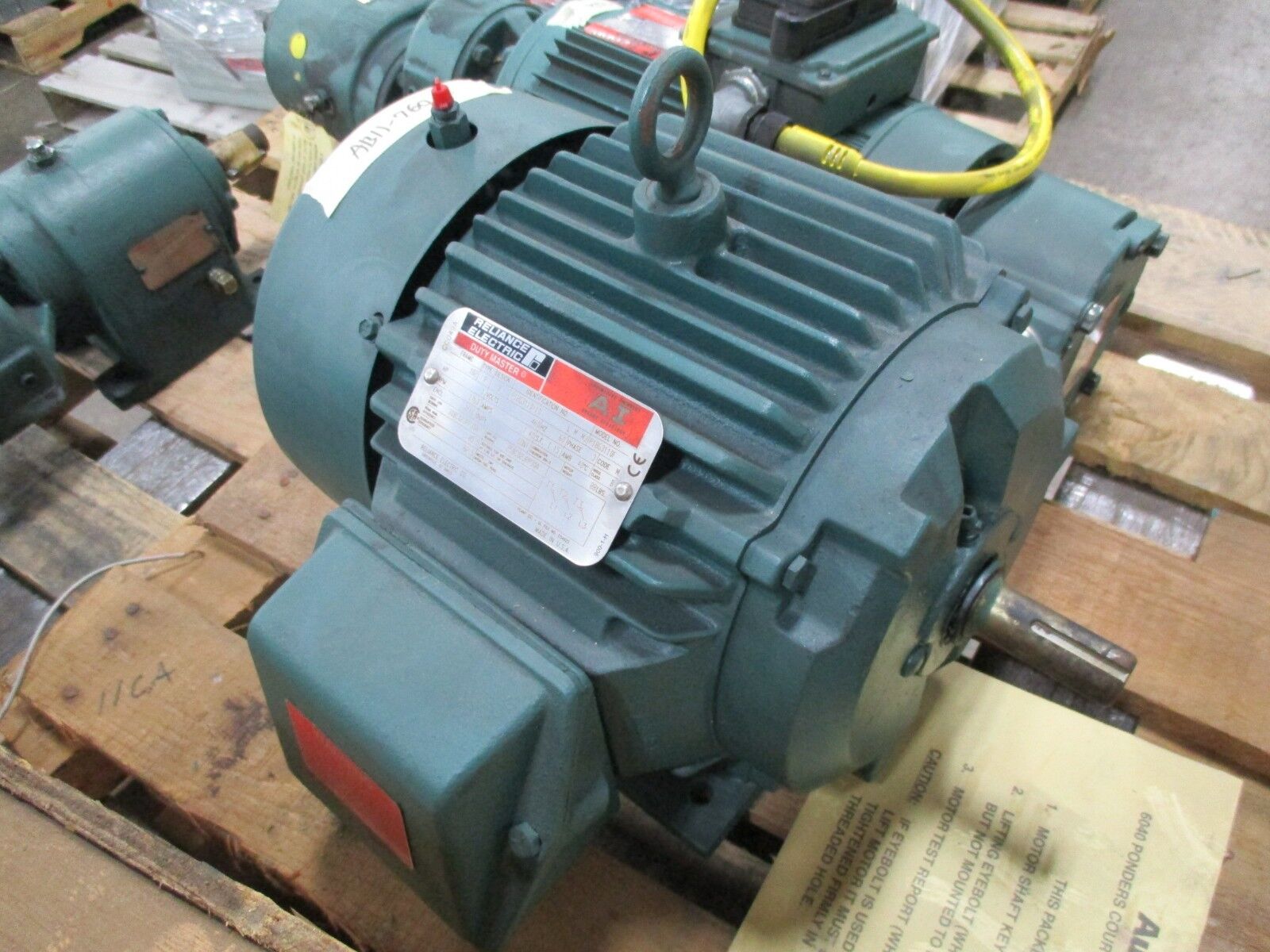 Reliance AI Duty Master AC Motor P18G3110F 1HP 1800RPM 460V 1.4A 3Ph New Surplus