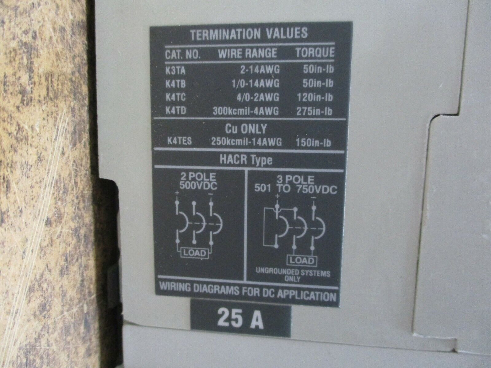 ABB Sace S3 Breaker Disconnect S3N 25A 600V 3P Used **No Handle Screws**