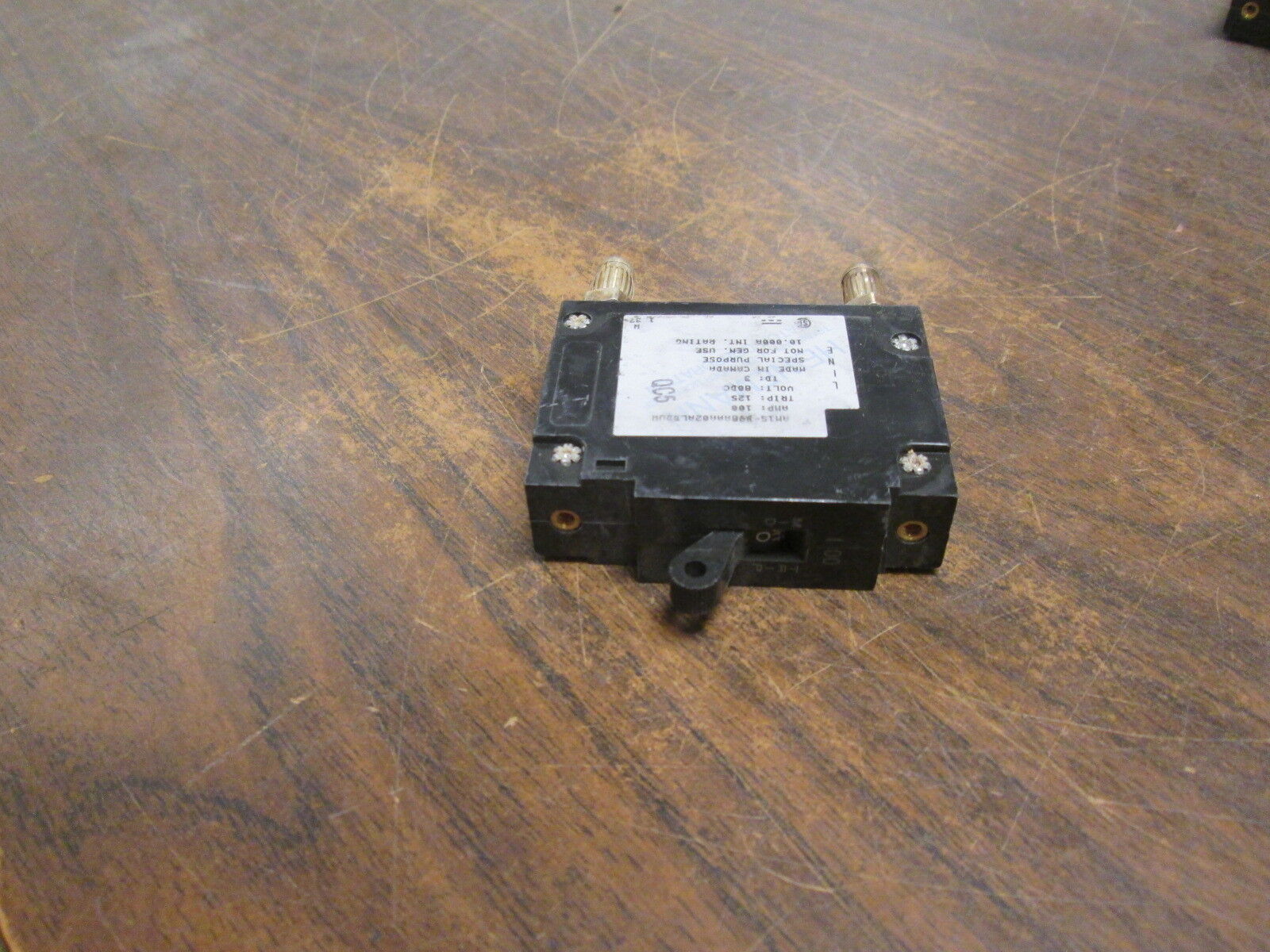 Heinemann DC Circuit Breaker AM15-B98AAA02ALDDUW 100A 80VDC 1P Used