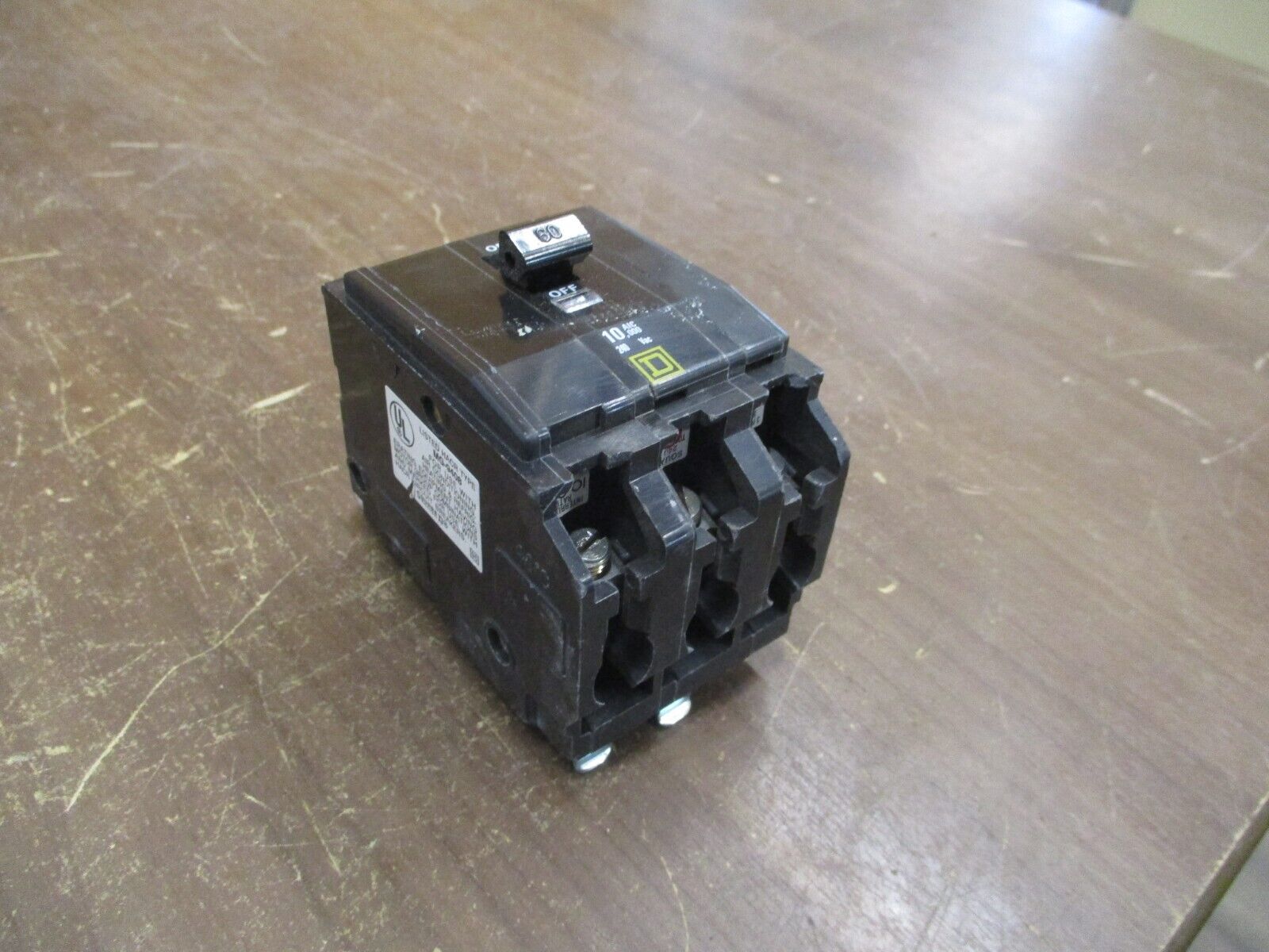 Square D Bolt-On Circuit Breaker QOB360 60A 240V 3P Used