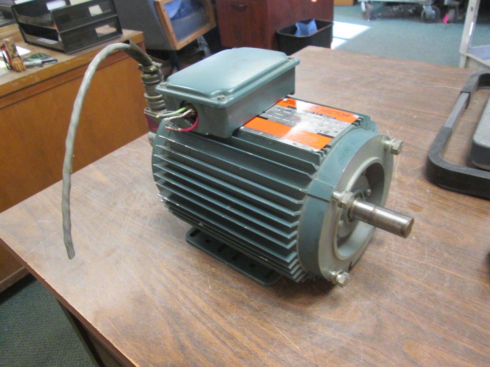 Reliance AC Motor w/ Encoder P14A5803P-AC 1HP 1736RPM FR: WC143TC 230/460V Used