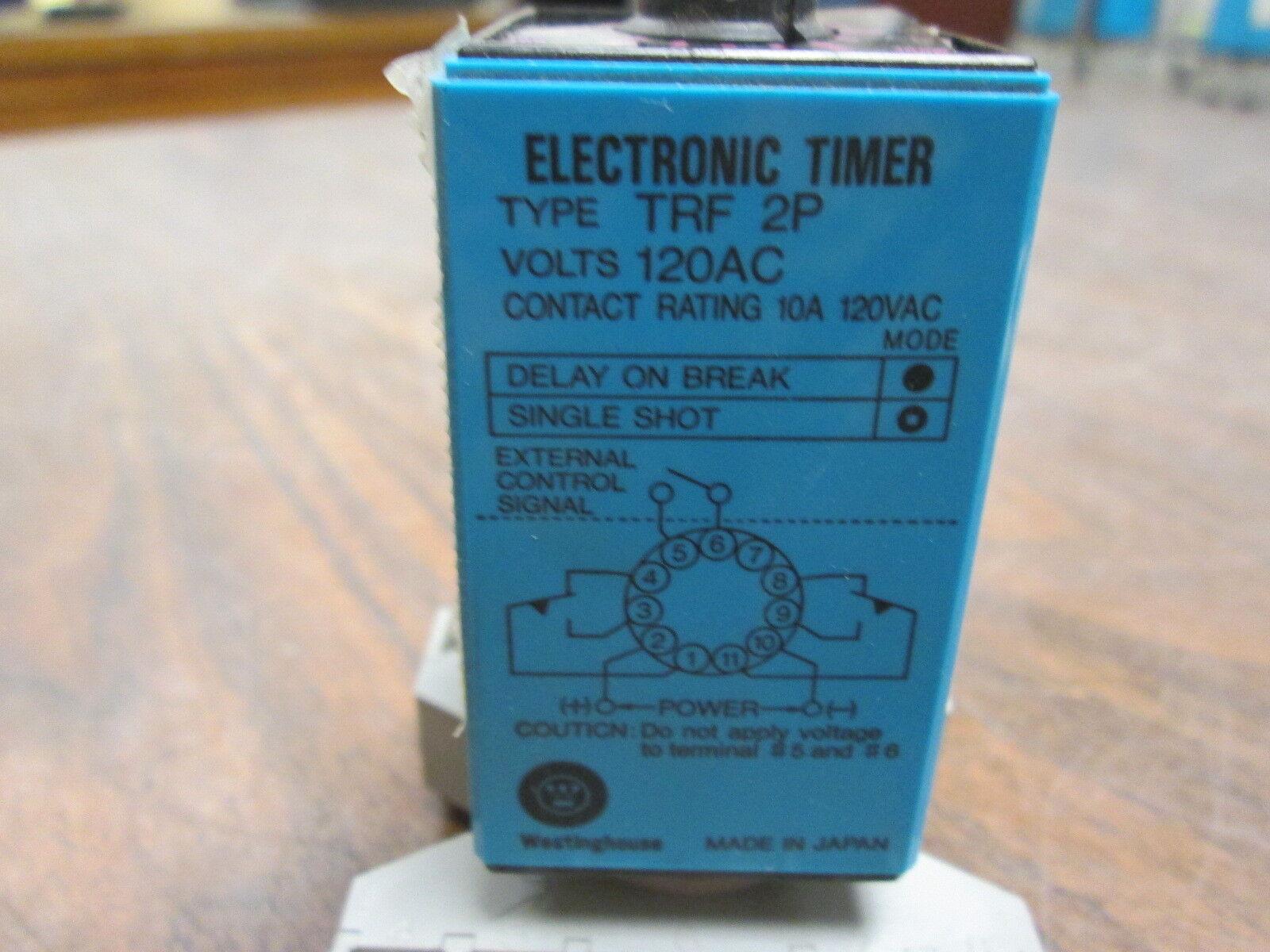 Westinghouse Timer TRF 2P 120VAC 10A Used