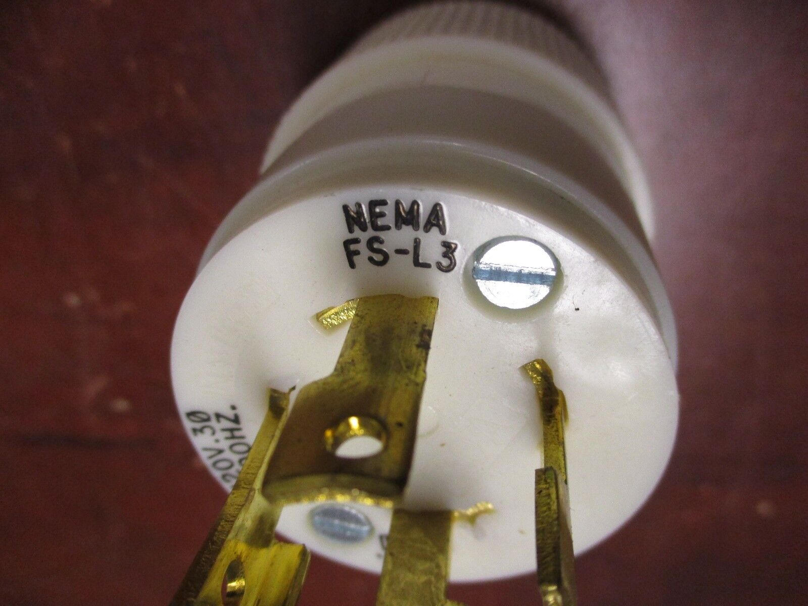 T&B Nema FS-L3 Special Locking Plug 30A 120V 3Ph 400Hz 3P 4W Used