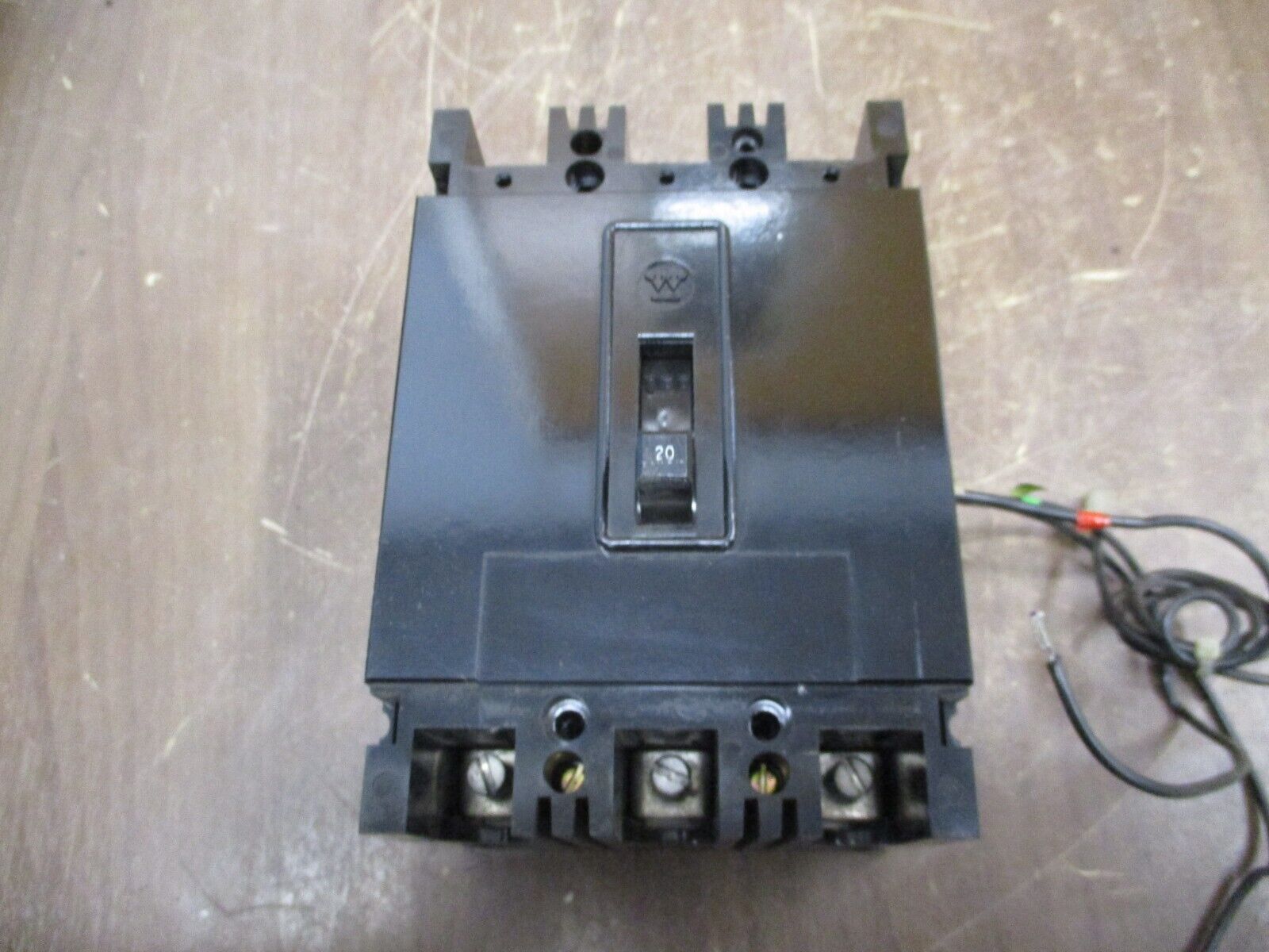 Westinghouse AB De-ion Circuit Breaker 48-E-9590 20A 600V 3P w/ Aux Switch Used