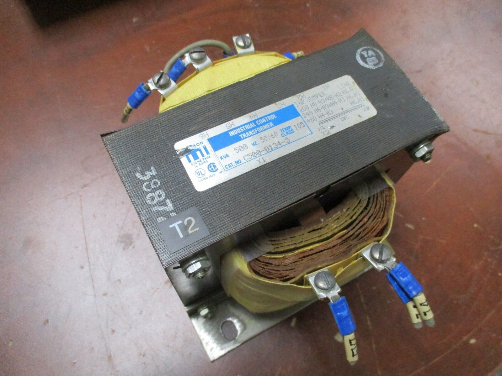 Micron Control Transformer C500-0134-3 0.500KVA Pri: 208/240/480V Sec: 120V Used