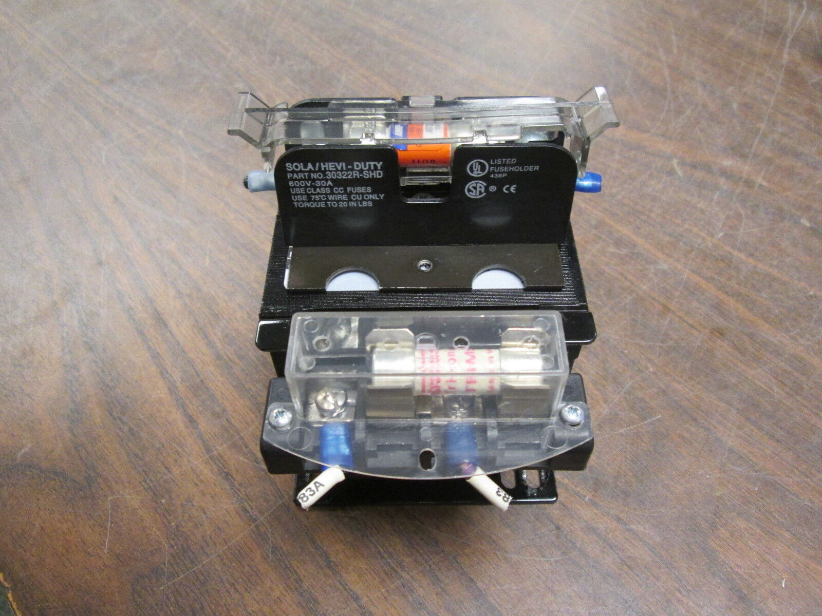 Hevi-Duty Control Transformer E100EWB 0.100 KVA Pri: 120-240V Sec: 24V Used