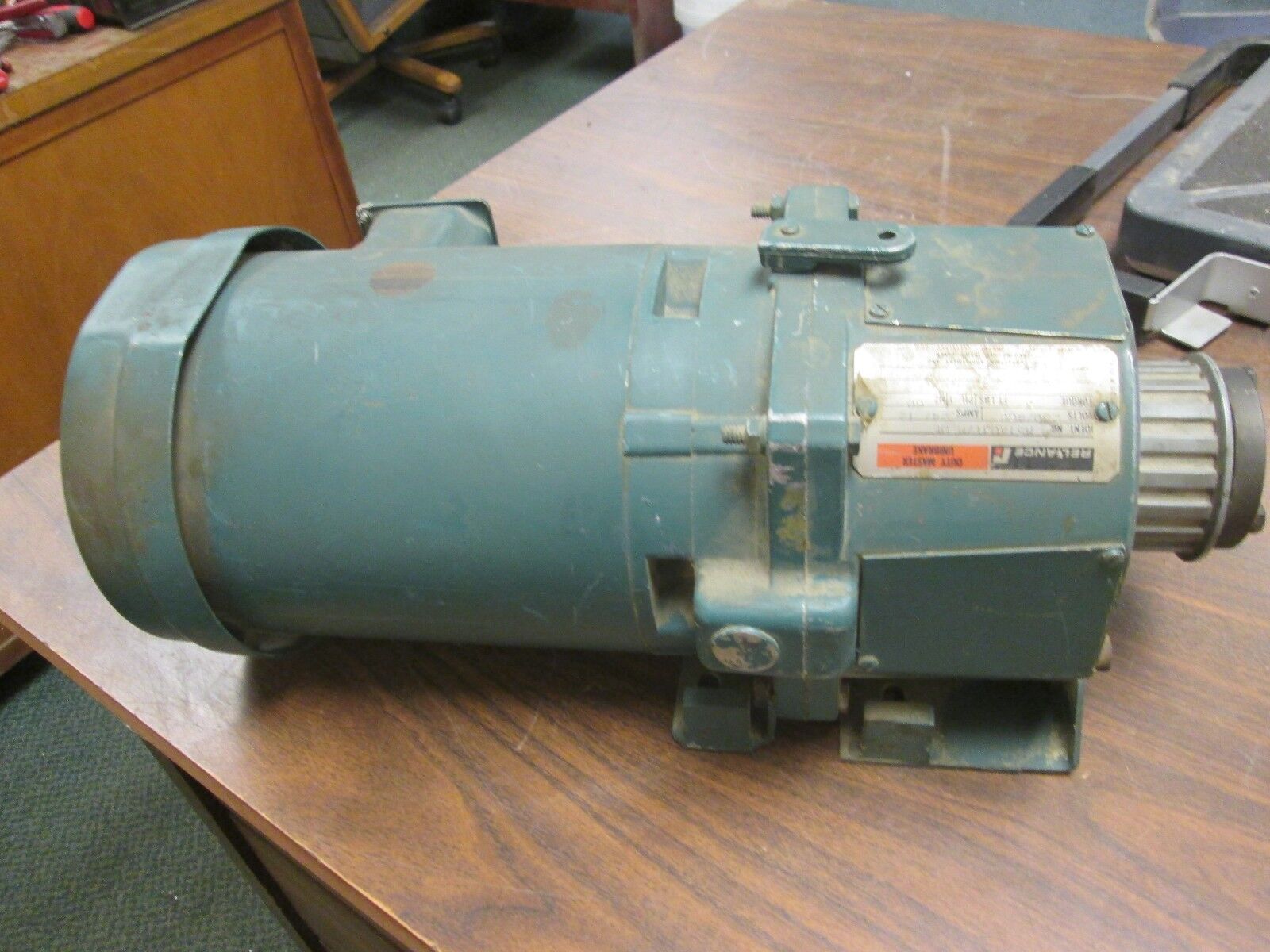 Reliance AC Motor P56H1337N 3/4HP 1725RPM Frame: FB56C 230/460V 3.44/1.72A Used