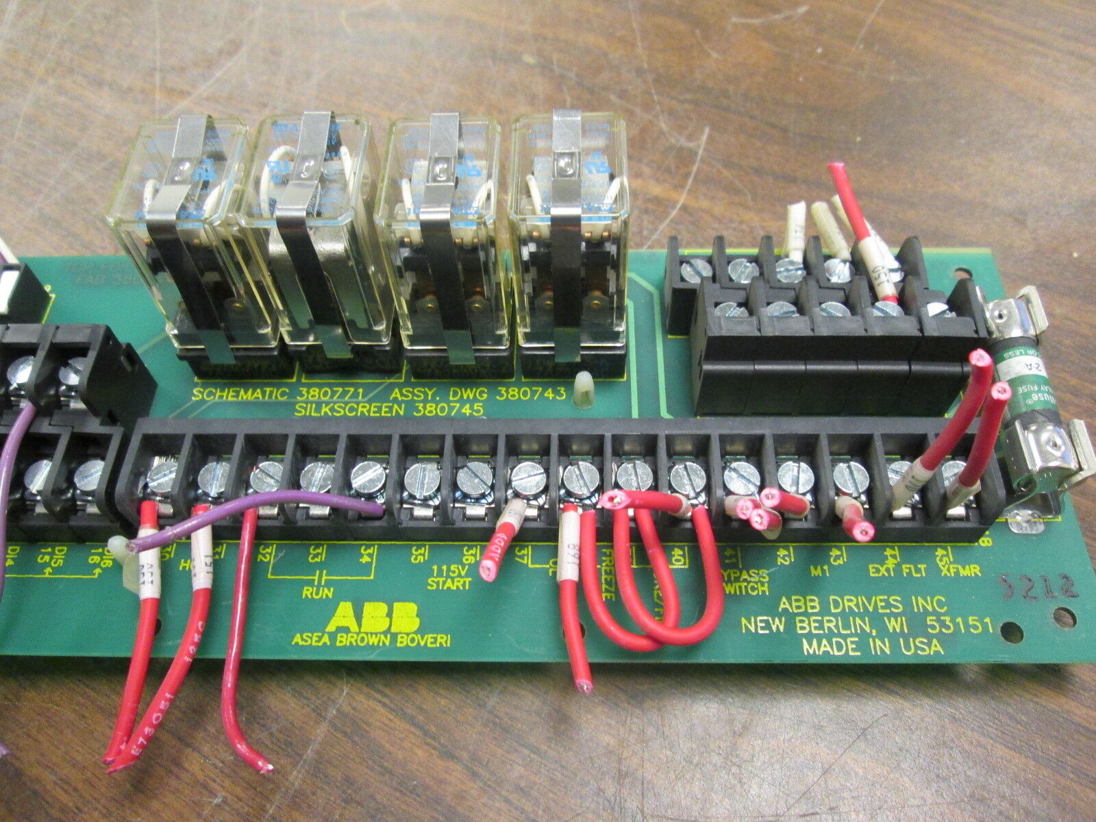 ABB Circuit Board 380742 Rev. F Used