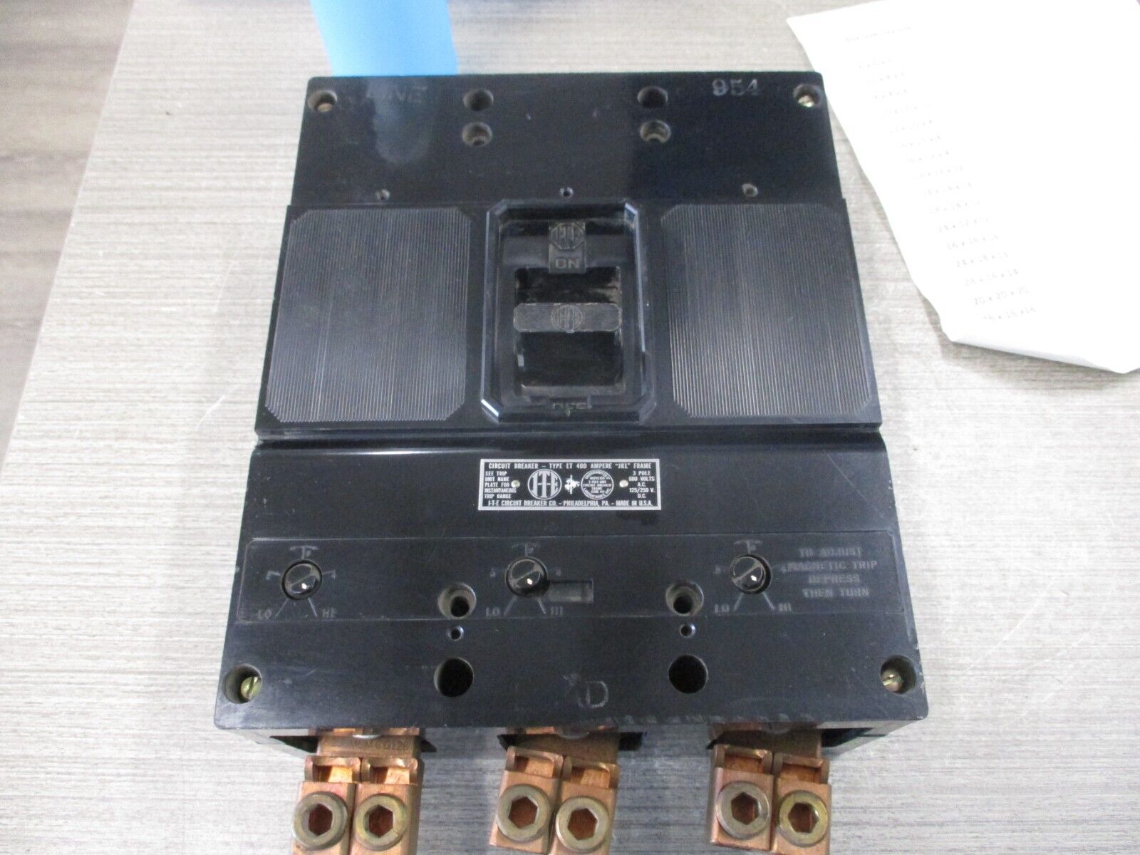 ITE Circuit Breaker JKL2B400 400A 600V 3P Used