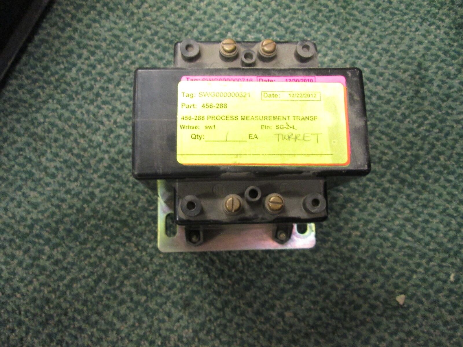 Process Measurement Co. Potential Transformer 456-288 Pri 288V 2.4:1 Ratio