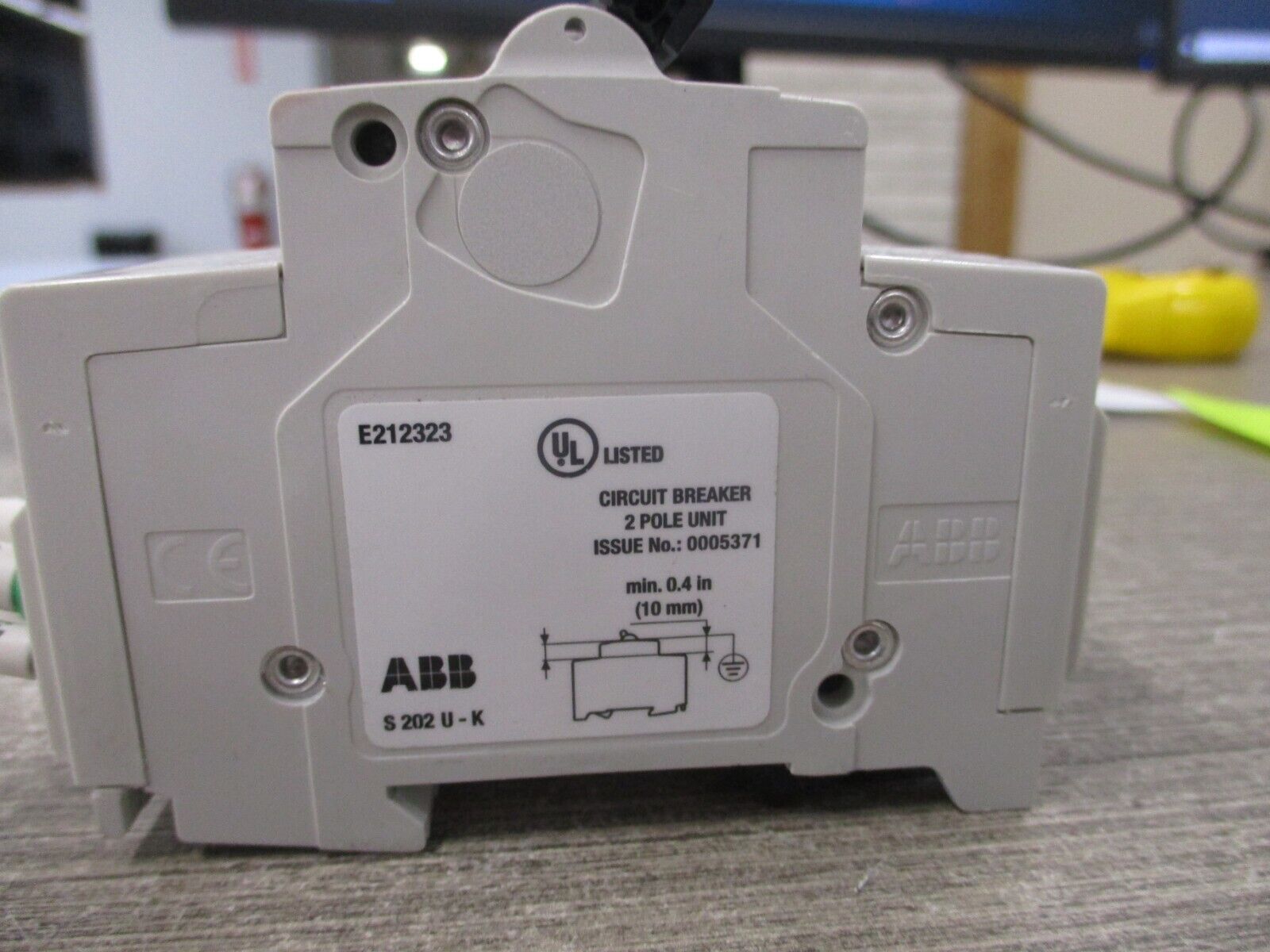 ABB Circuit Breaker S 202 U K 30 A 30A 240V 2P Used